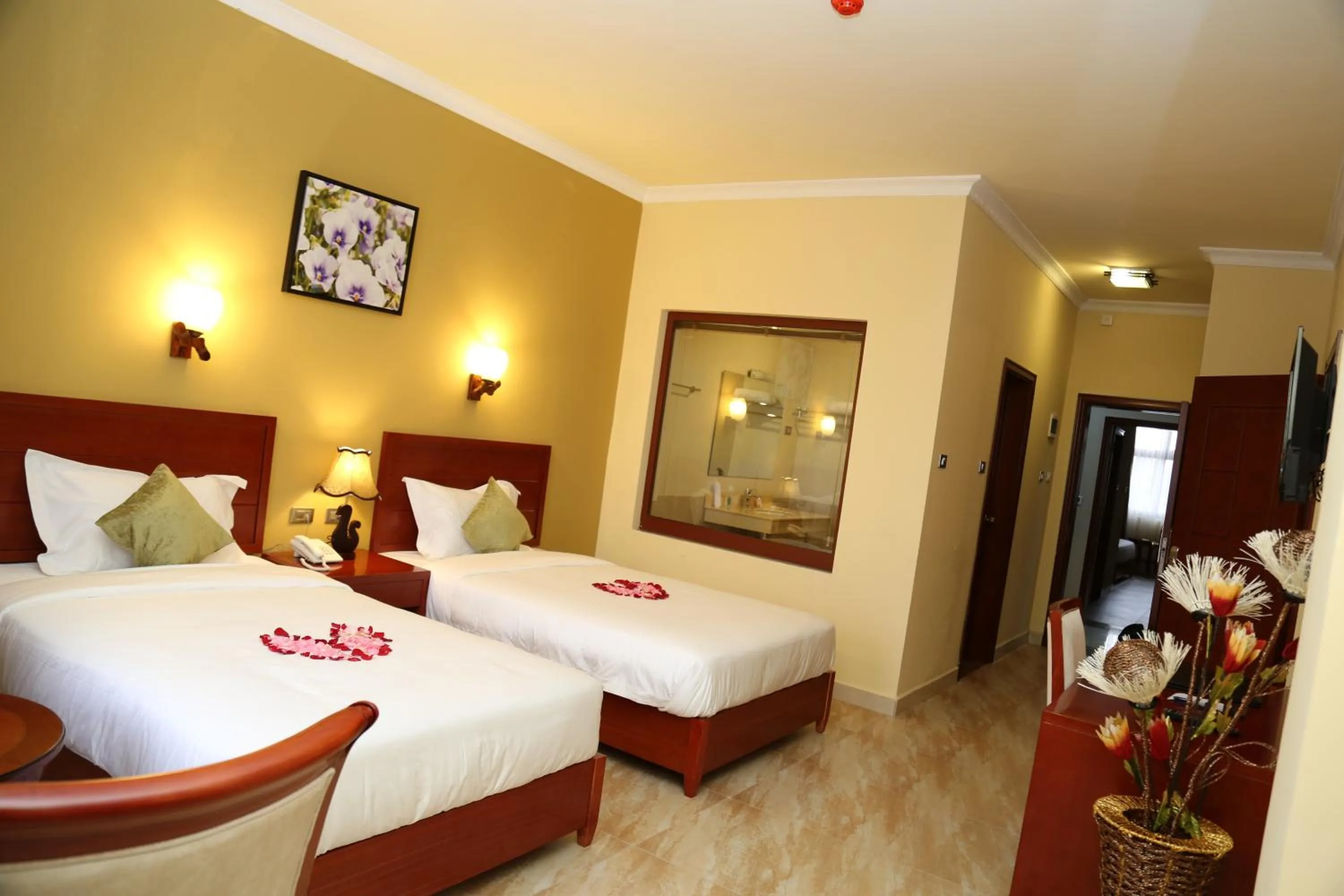 Bed in Ye Afoli International Hotel