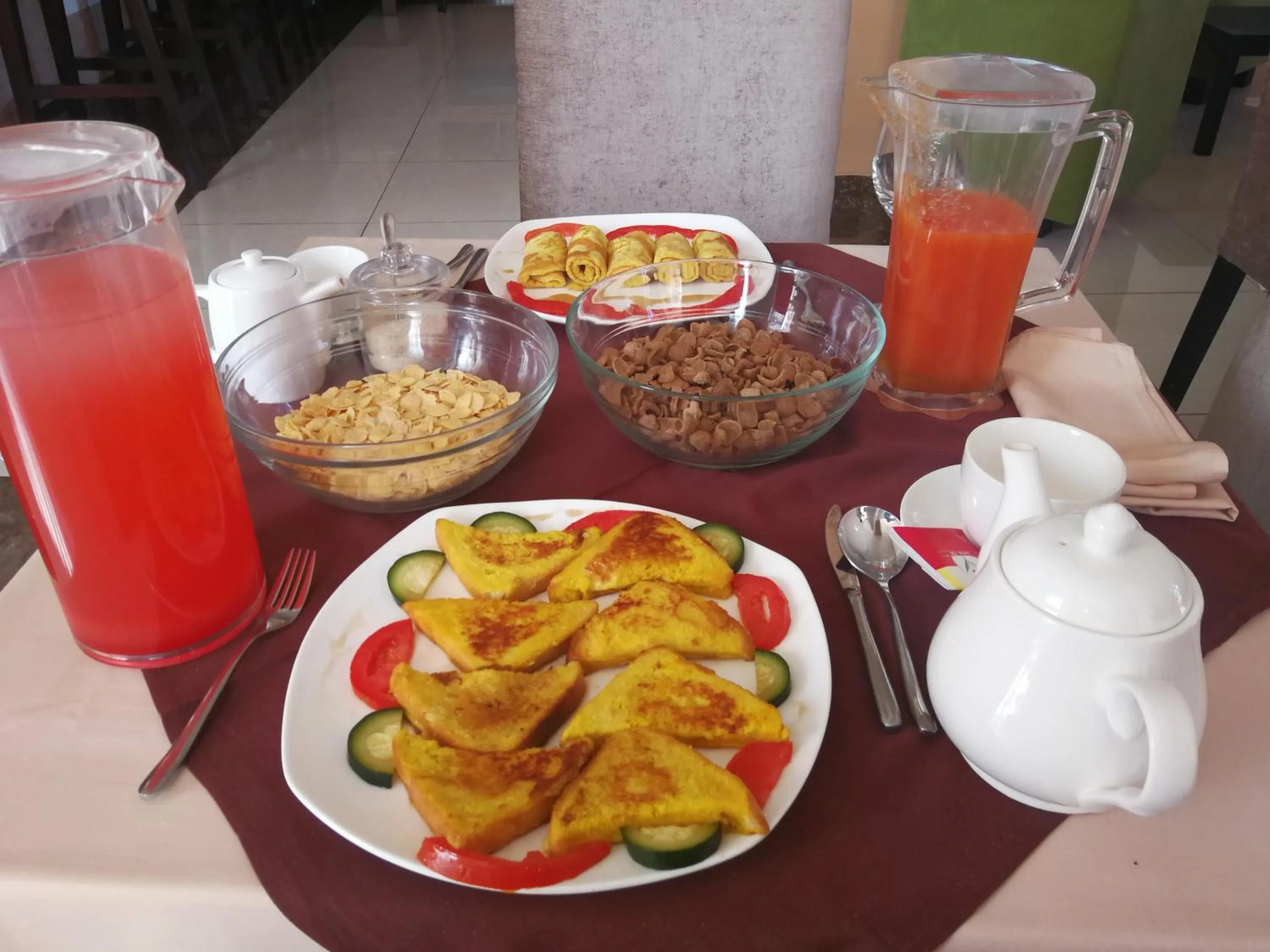 Breakfast in Ye Afoli International Hotel