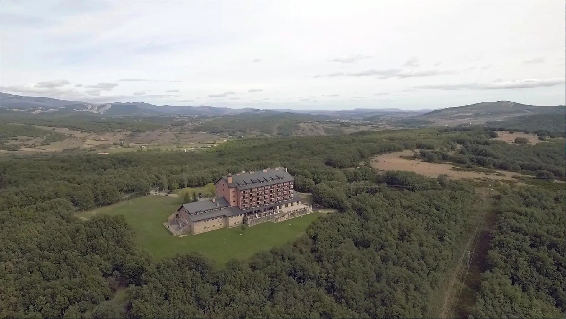Bird's eye view in Parador de Cervera de Pisuerga