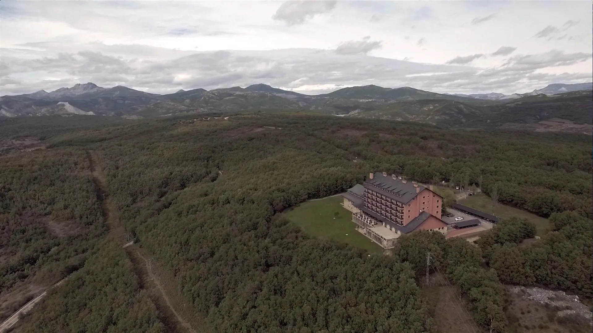 Bird's eye view in Parador de Cervera de Pisuerga