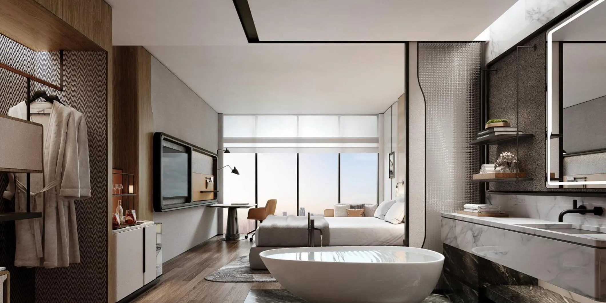 Photo of the whole room, Bed in Crowne Plaza Taixing