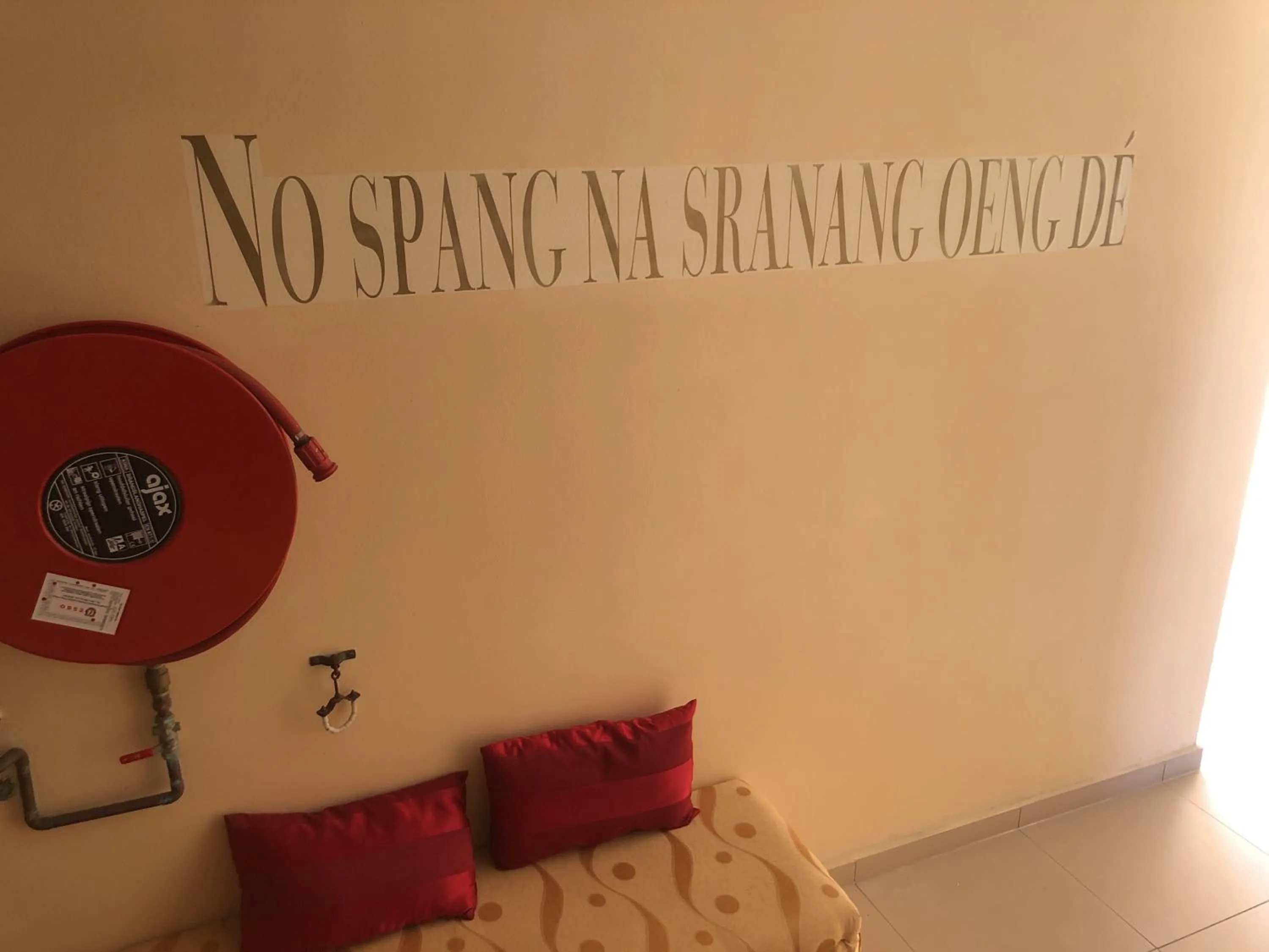 Text overlay in Hotel Bar Restaurant Emergency 911 STO LK GROUP