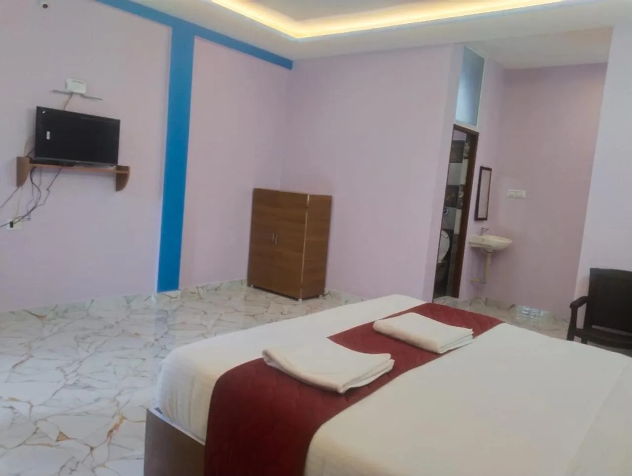 Bed in Sharma Jee Farm House Yercaud