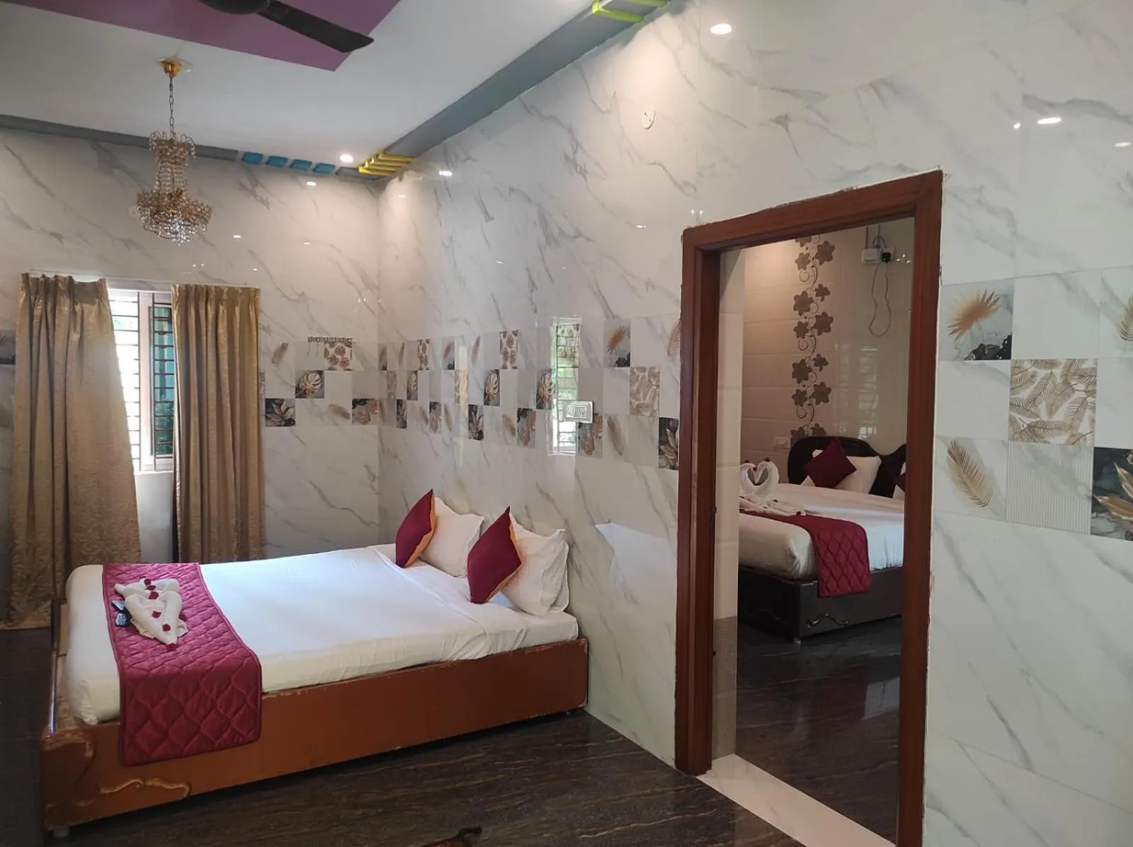 Bed in Sharma Jee Farm House Yercaud