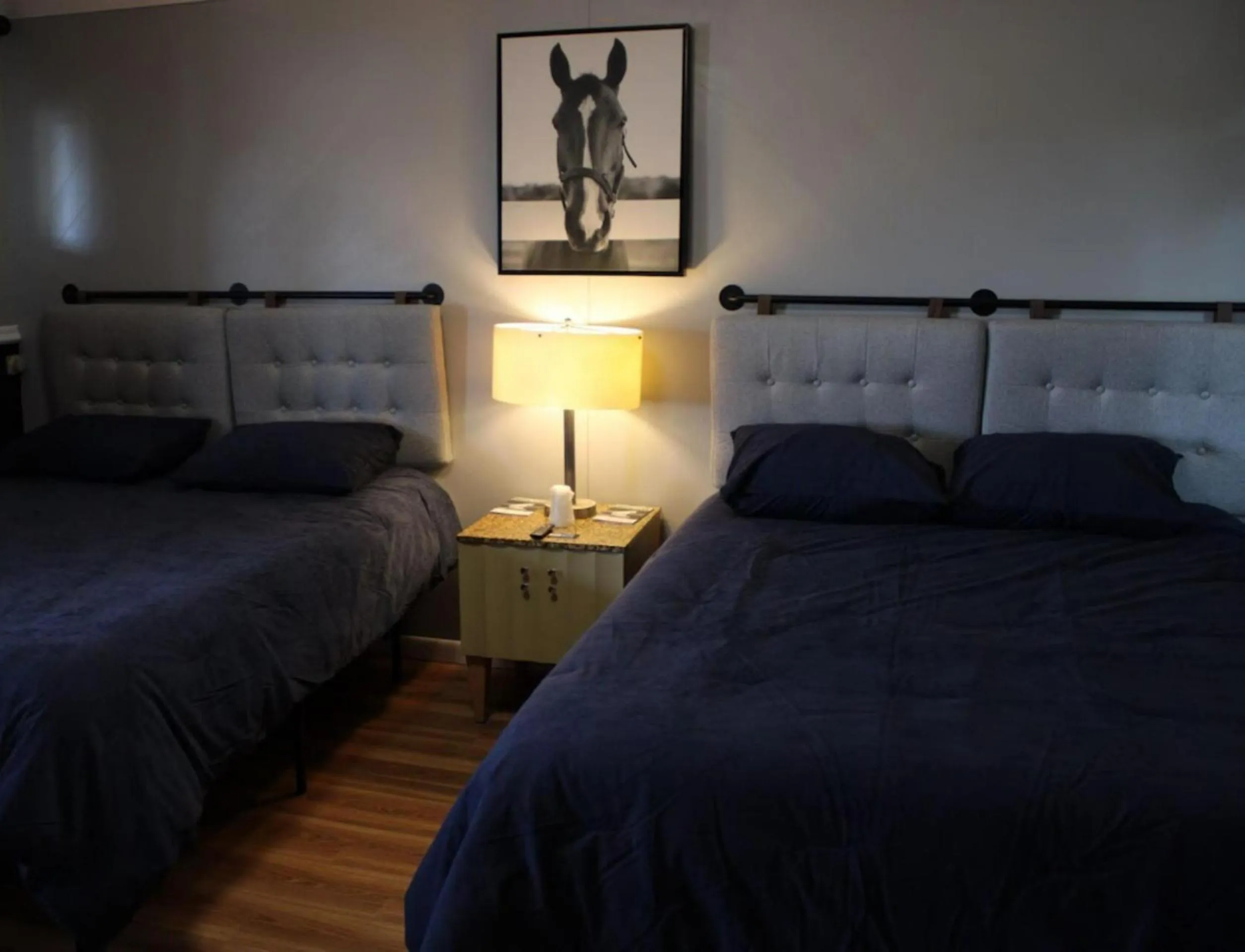 Bedroom, Bed in Wisconsin-Aire Motel By OYO Random Lake