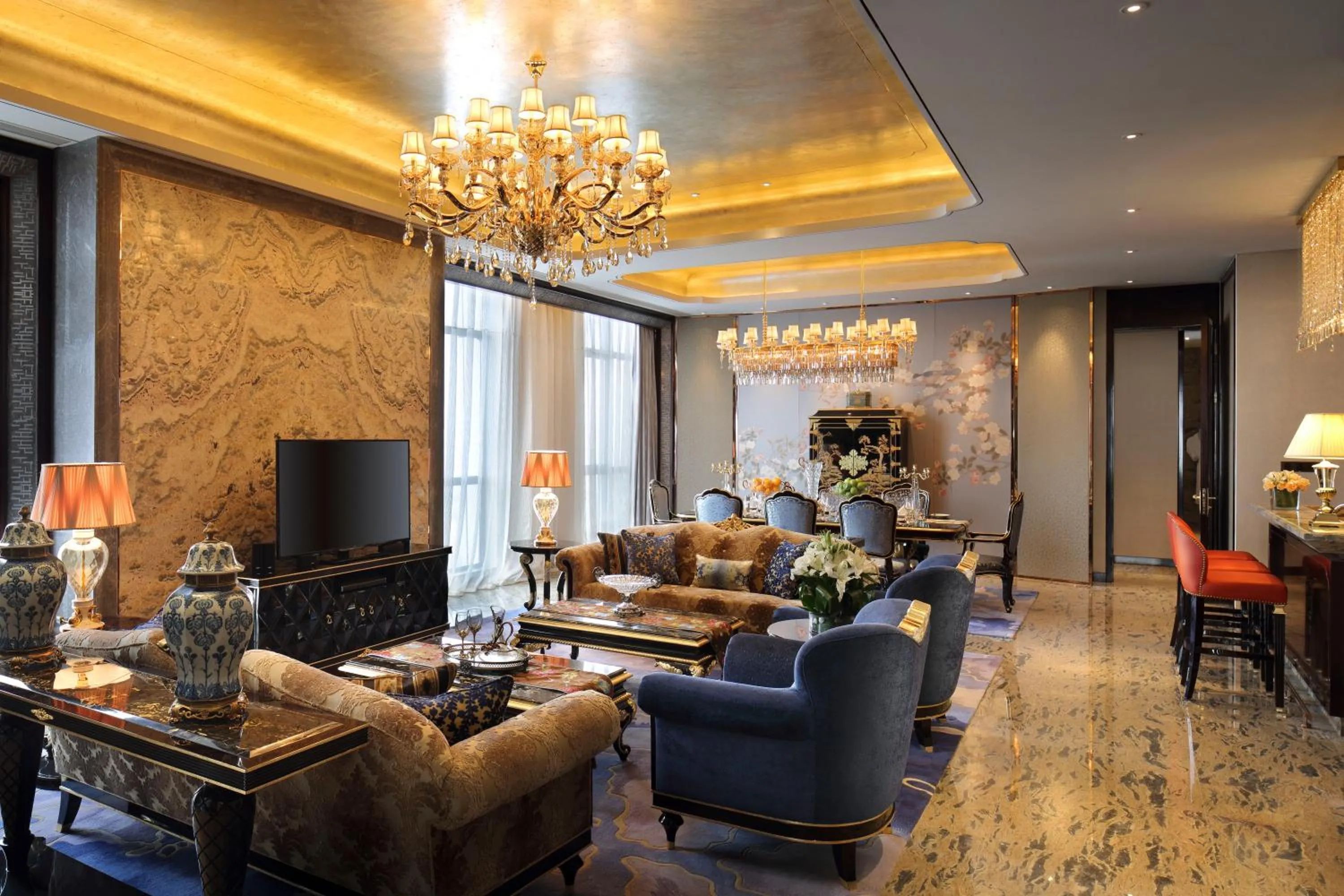 Decorative detail in Anyang Wanda Realm Hotel