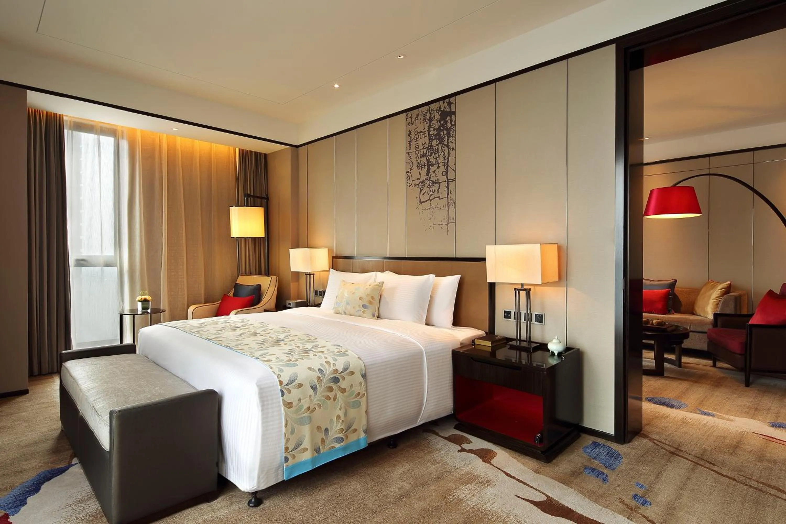 Bedroom, Bed in Anyang Wanda Realm Hotel