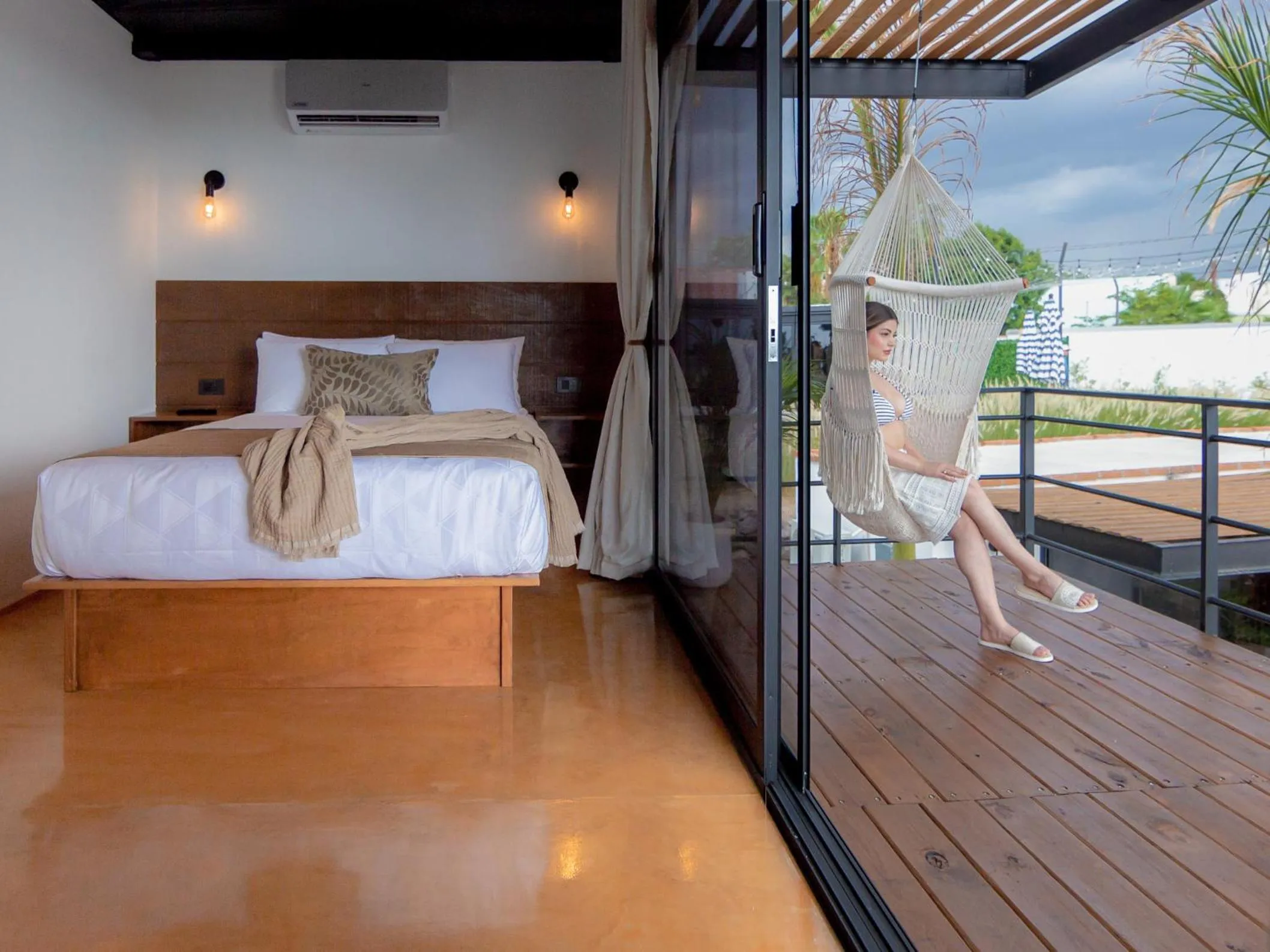 Bed in InHouse Glamping Hotel La Paz