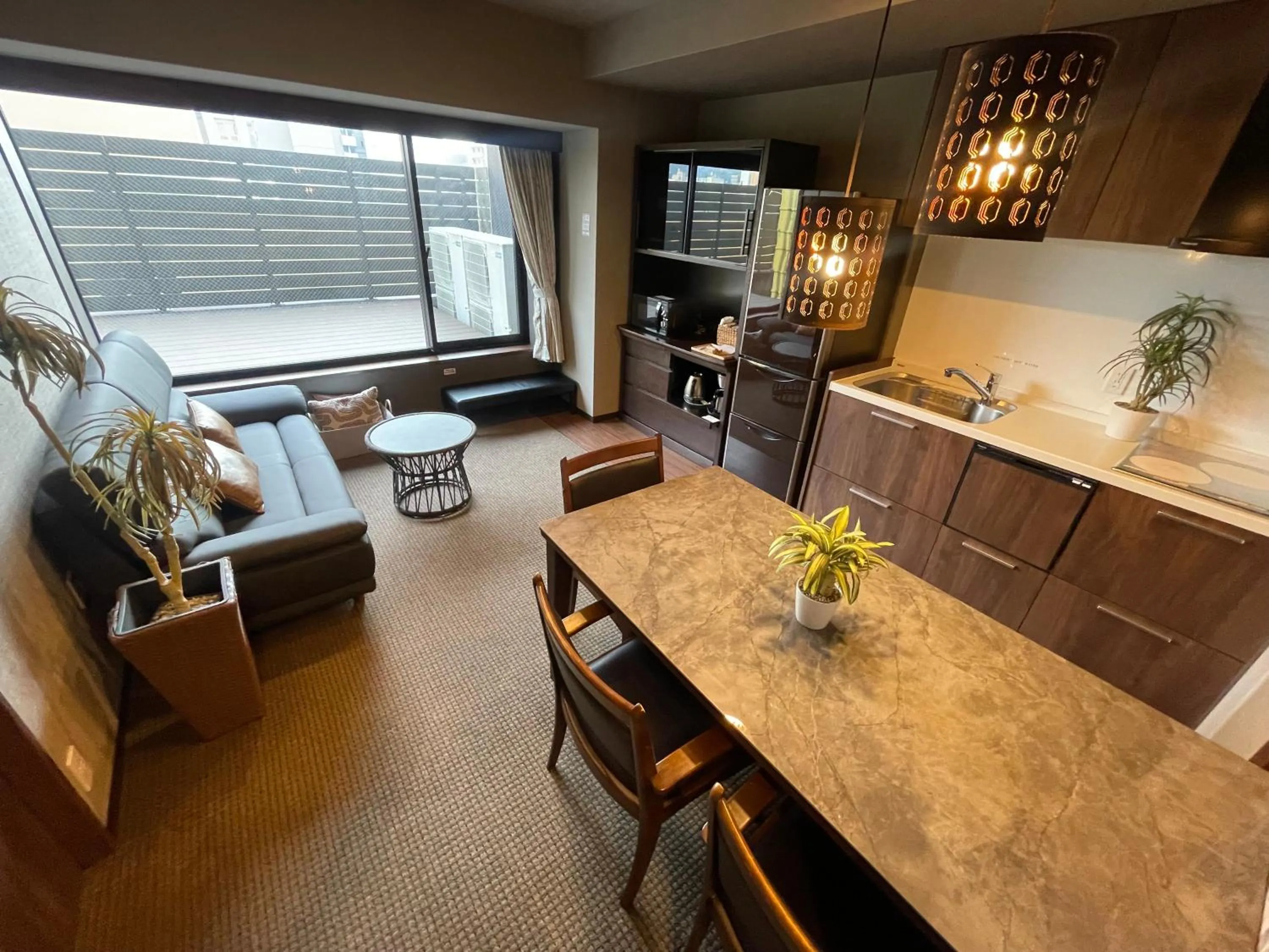 Kitchen or kitchenette in R&Run Kyoto Serviced Apartment & Suites