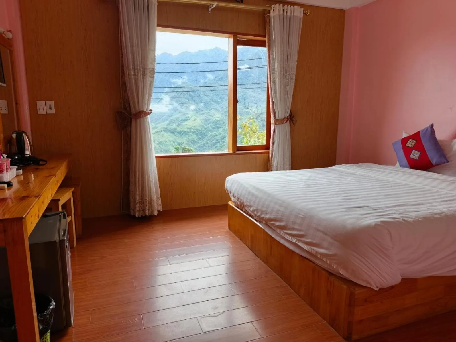 Bed in Sapa Scenery Hotel