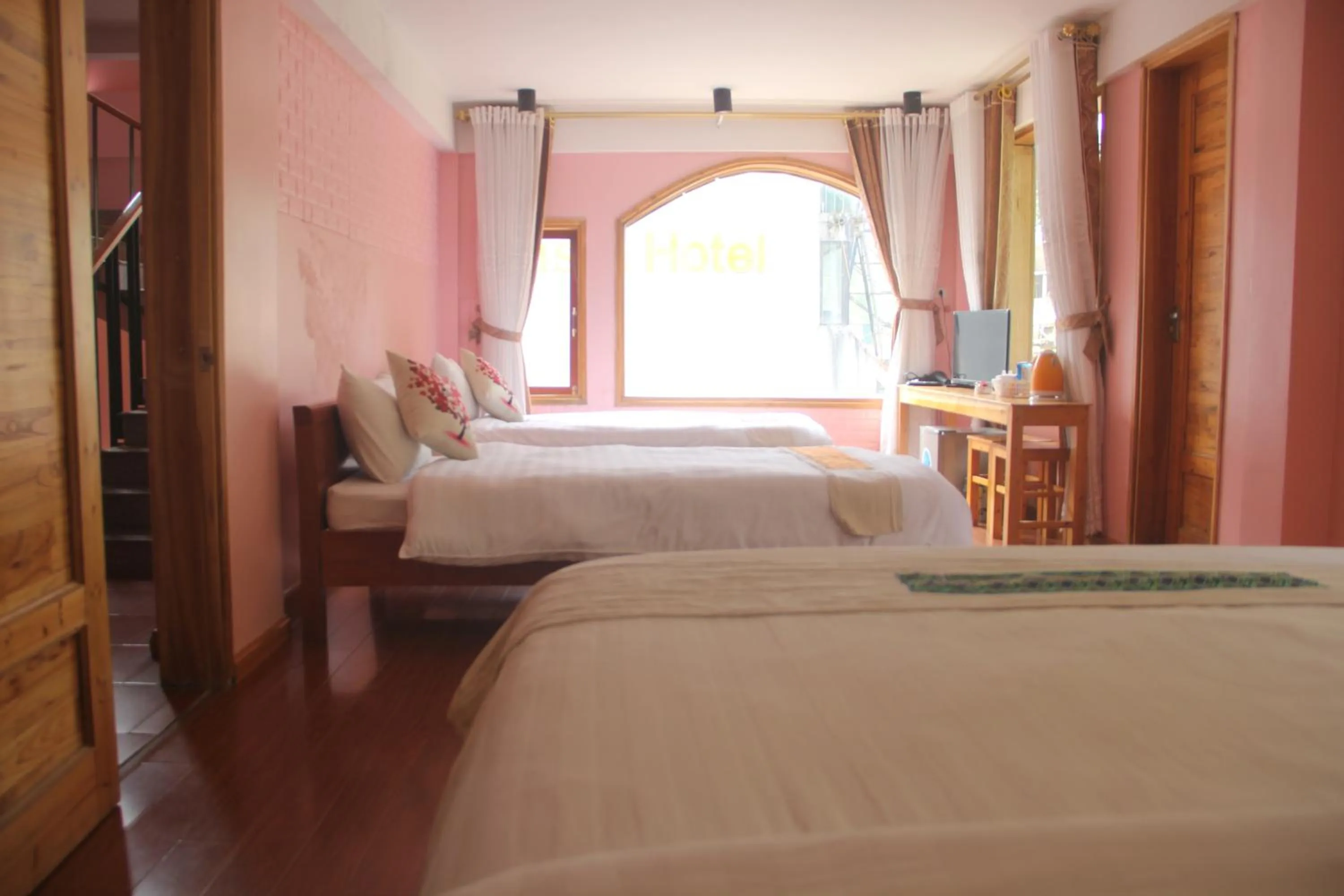 Bed in Sapa Scenery Hotel