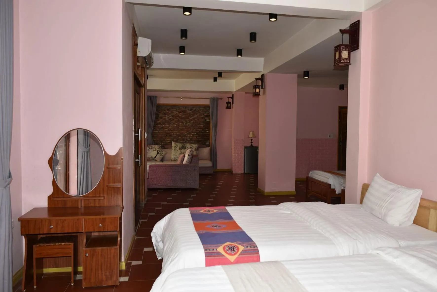 Bed in Sapa Scenery Hotel