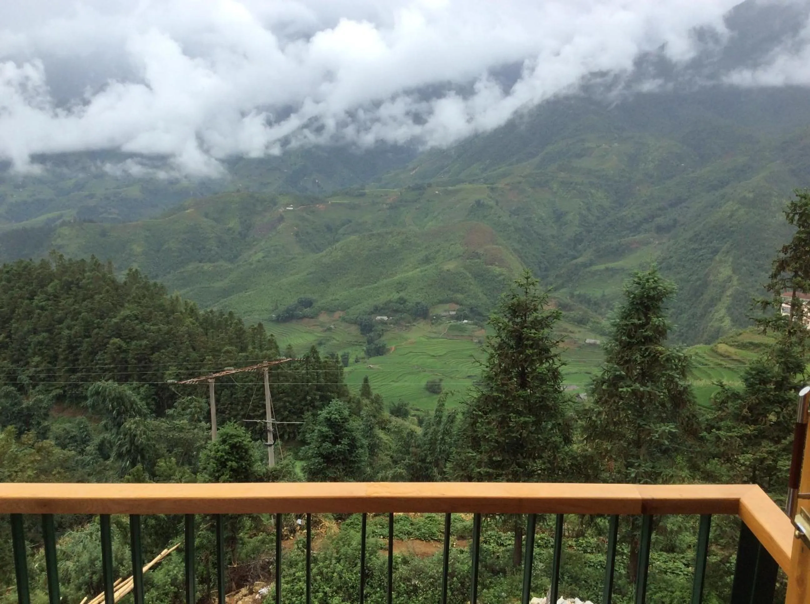 Balcony/Terrace in Sapa Scenery Hotel