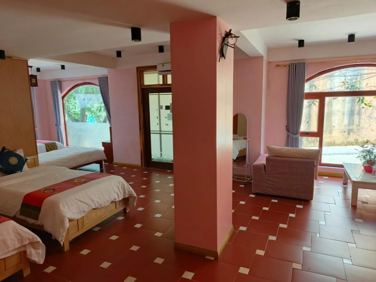 Bed in Sapa Scenery Hotel