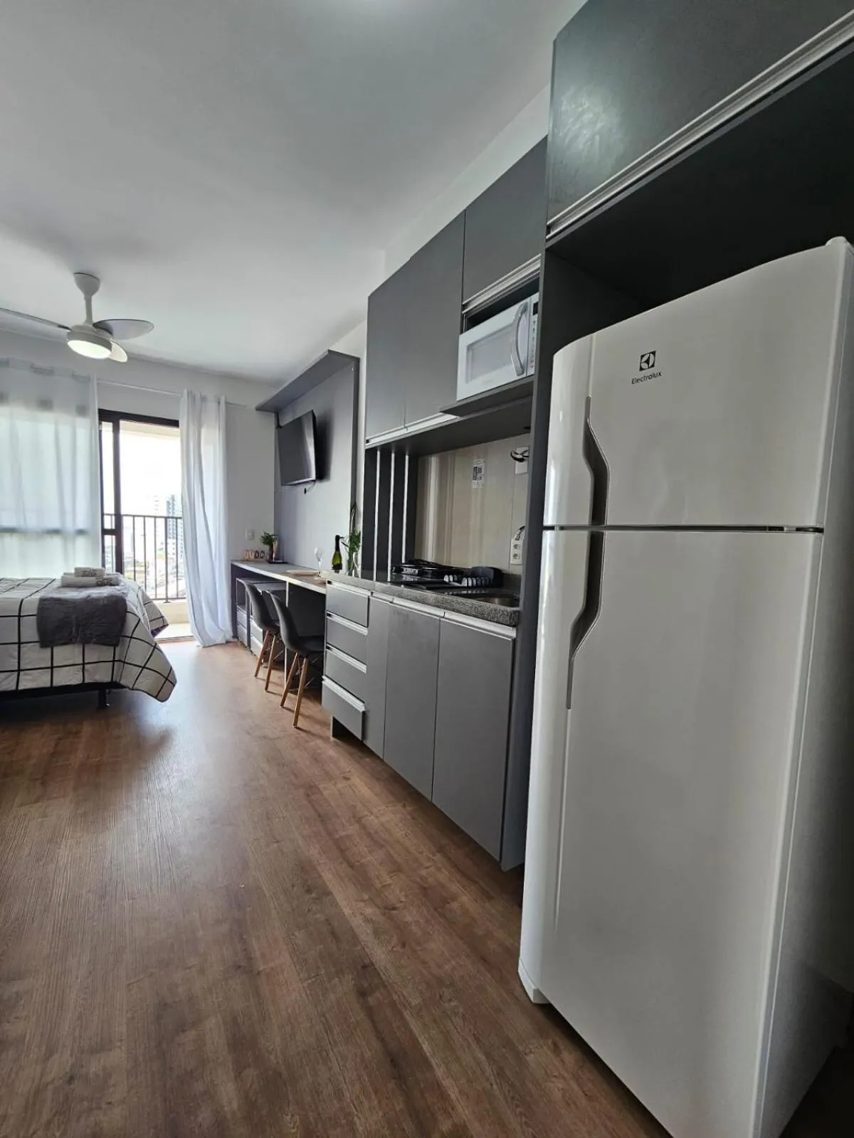 Kitchen or kitchenette in ZYZ Centro - Frente metrô Luz com vaga rotativa