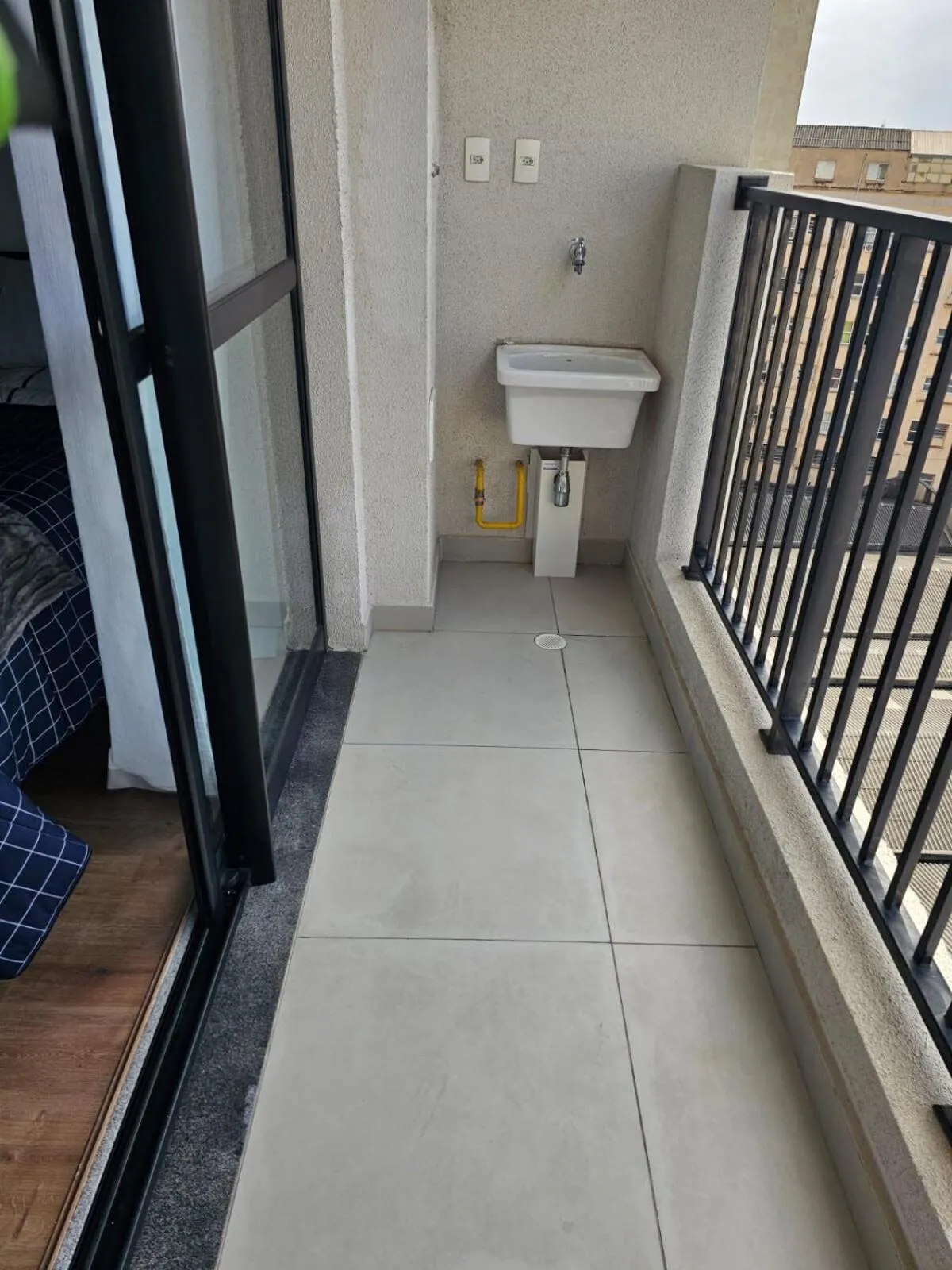 Balcony/Terrace in ZYZ Centro - Frente metrô Luz com vaga rotativa