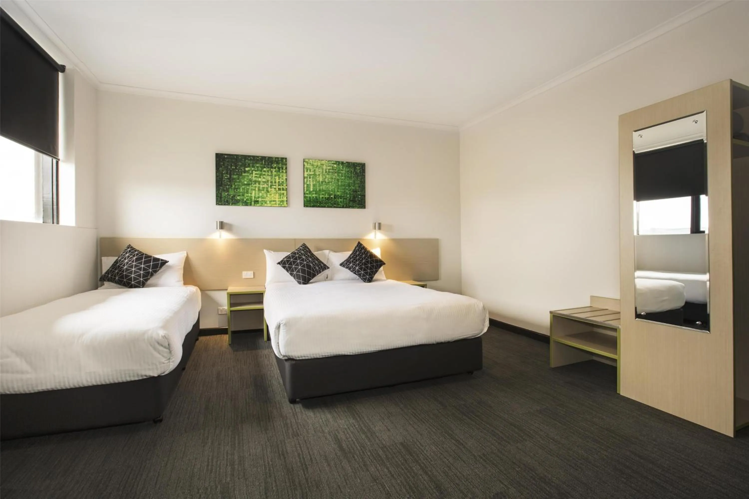 Bedroom, Bed in Nightcap at St Albans Hotel