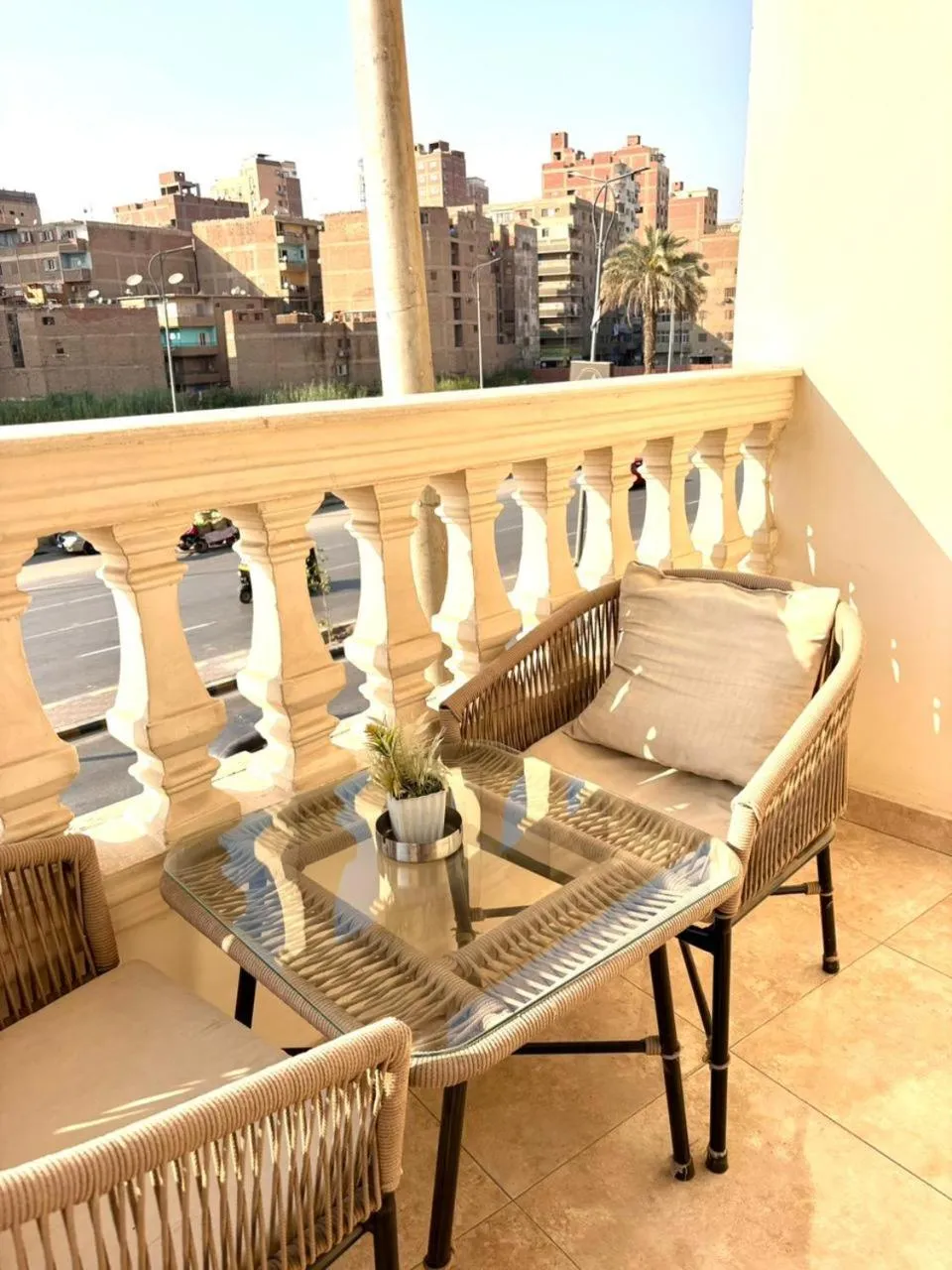 Balcony/Terrace in The Palace Pyramids View Hotel