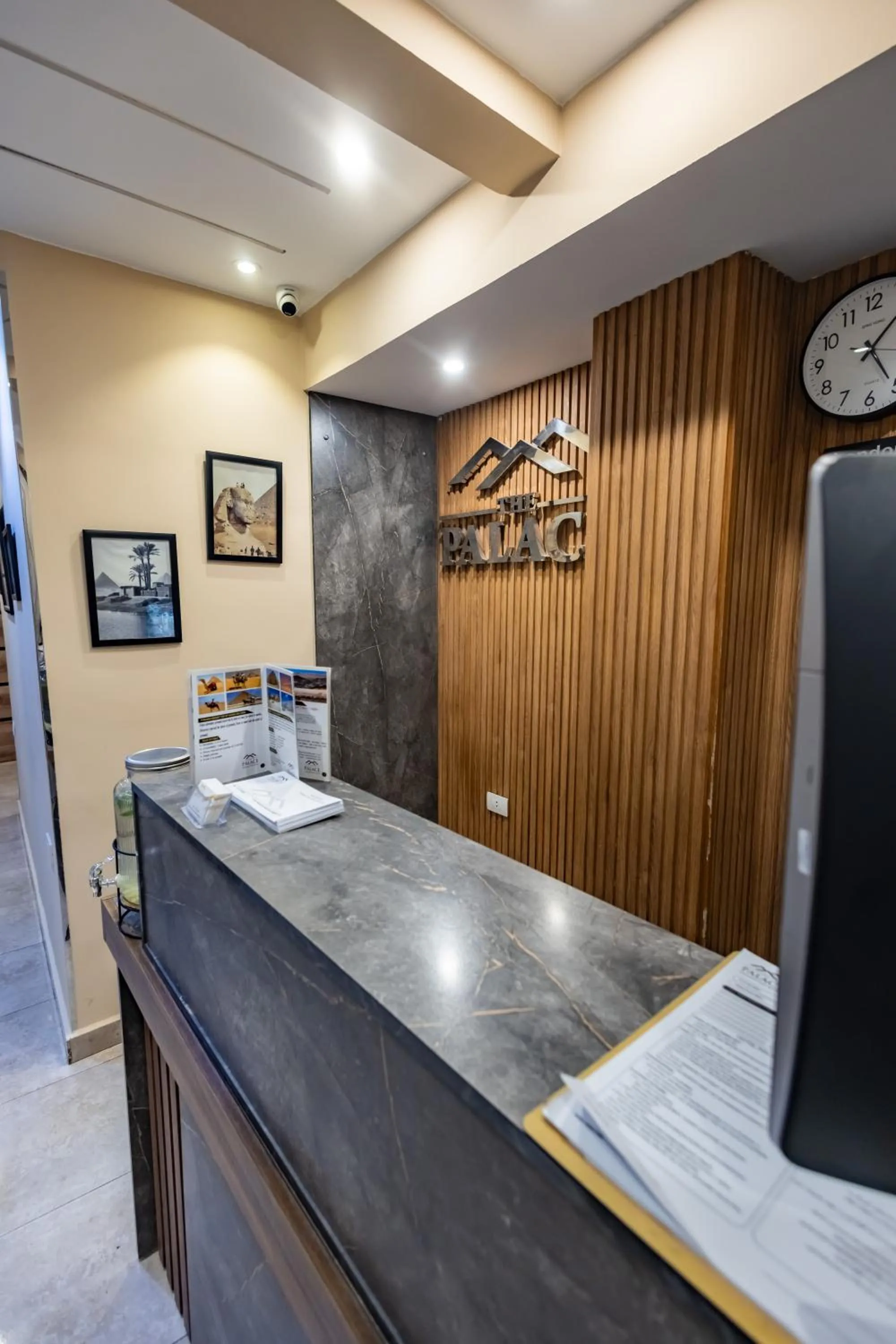 Lobby or reception in The Palace Pyramids View Hotel