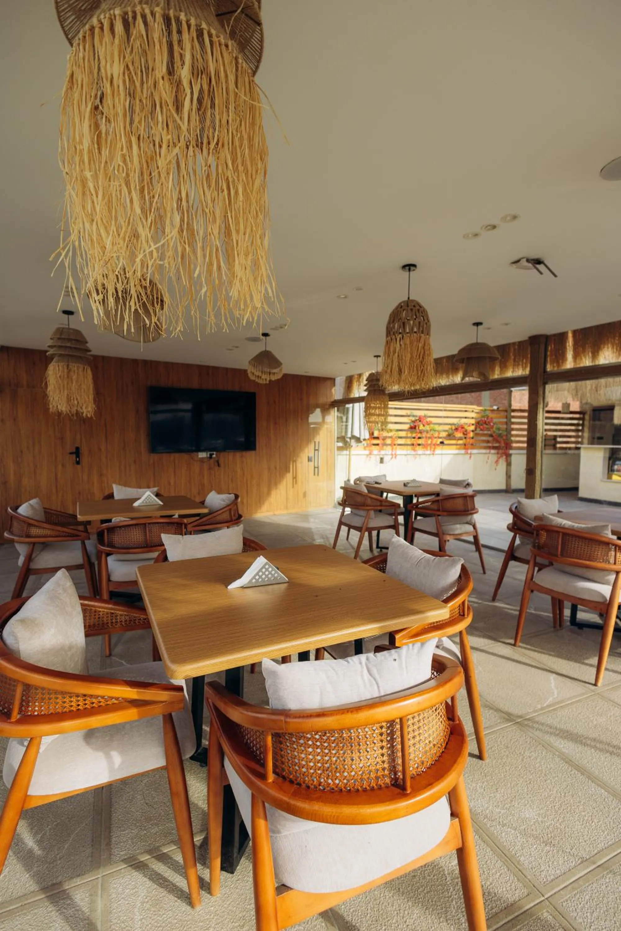 Dining area in The Palace Pyramids View Hotel