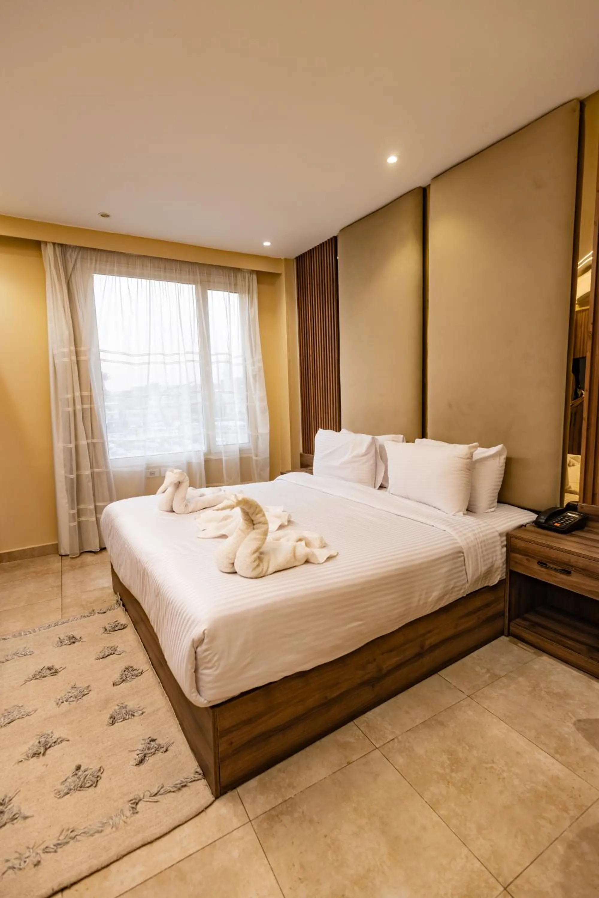 Bedroom, Bed in The Palace Pyramids View Hotel