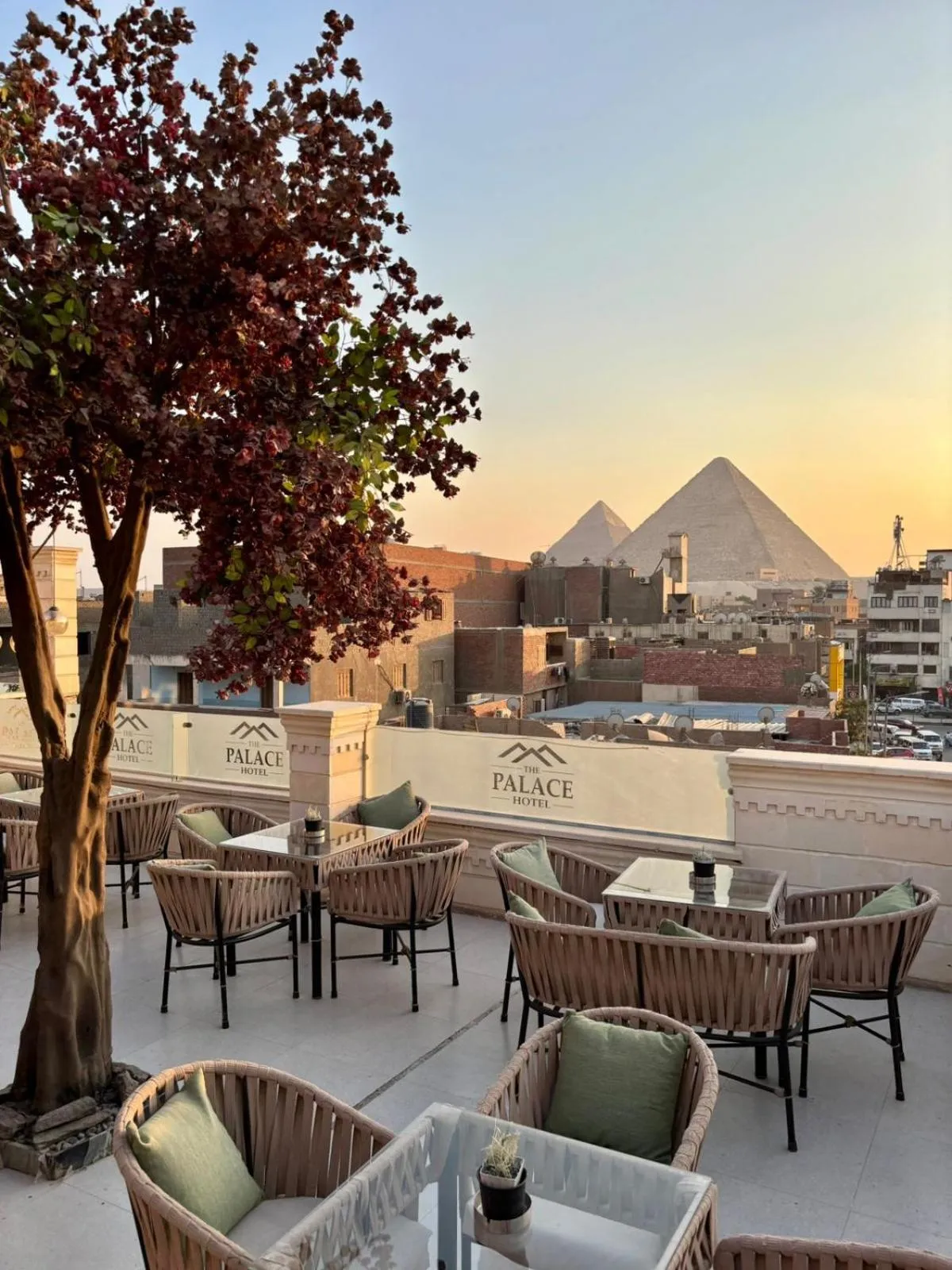 Property building in The Palace Pyramids View Hotel