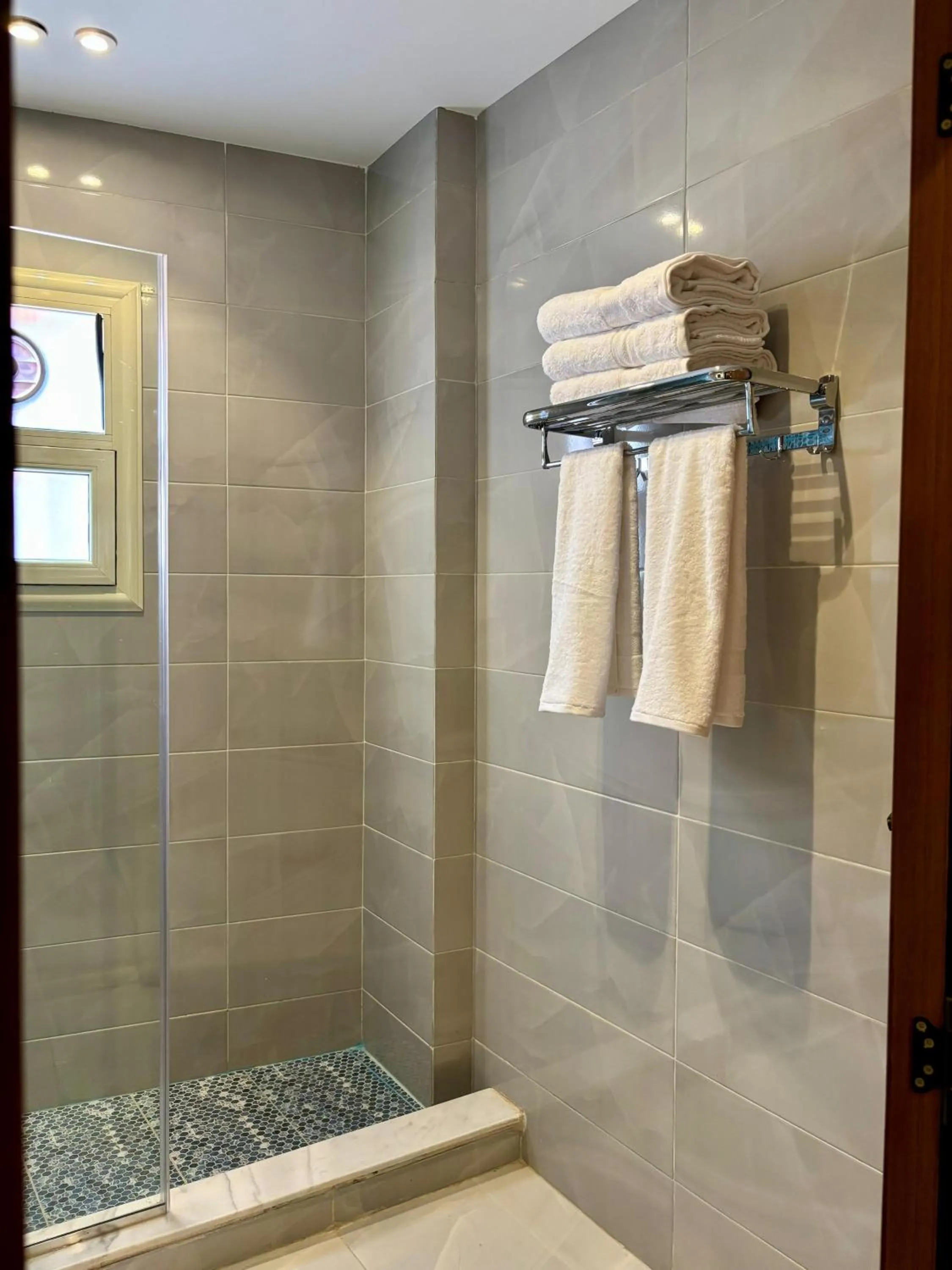 Shower in The Palace Pyramids View Hotel