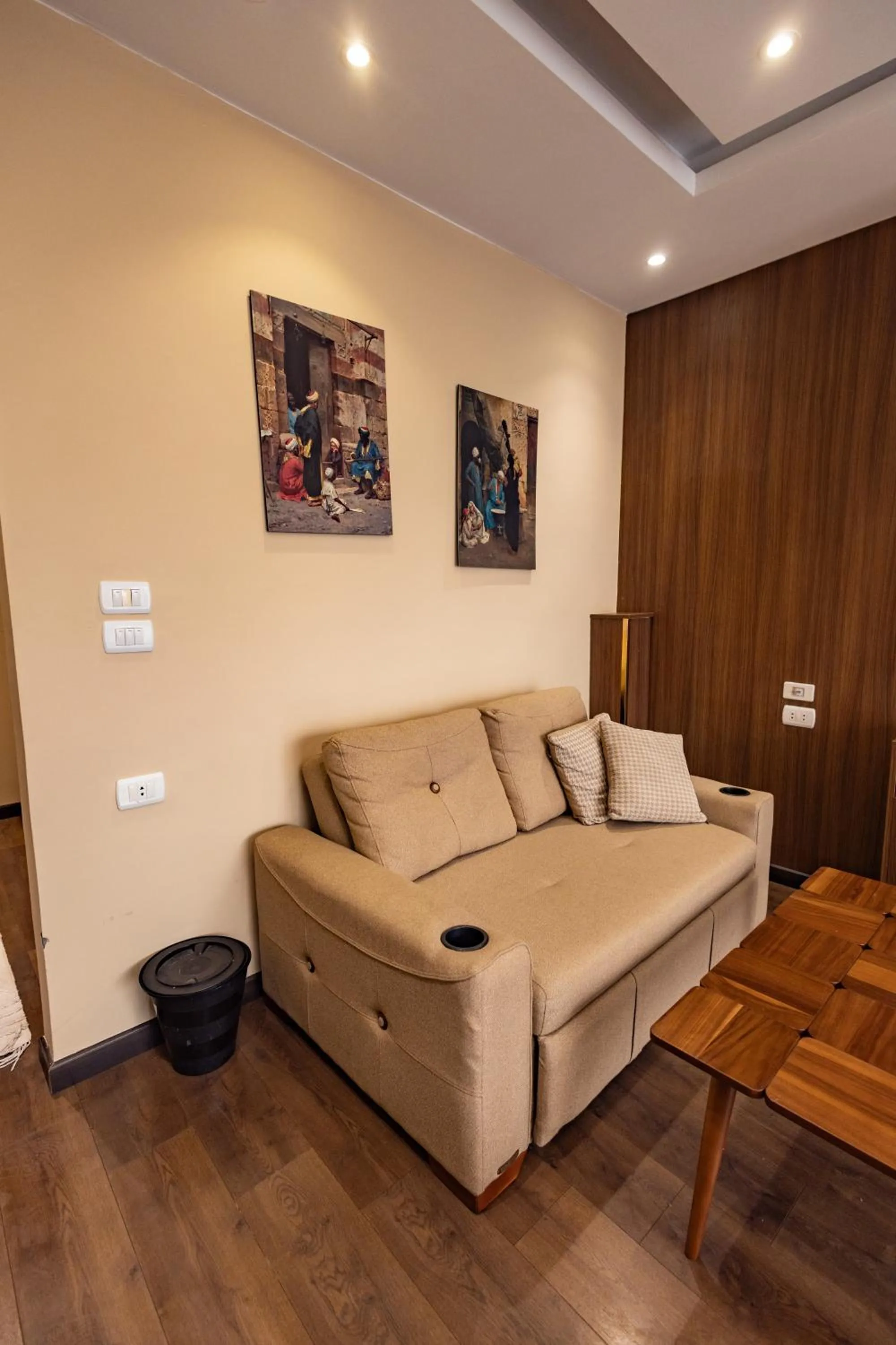 Living room in The Palace Pyramids View Hotel