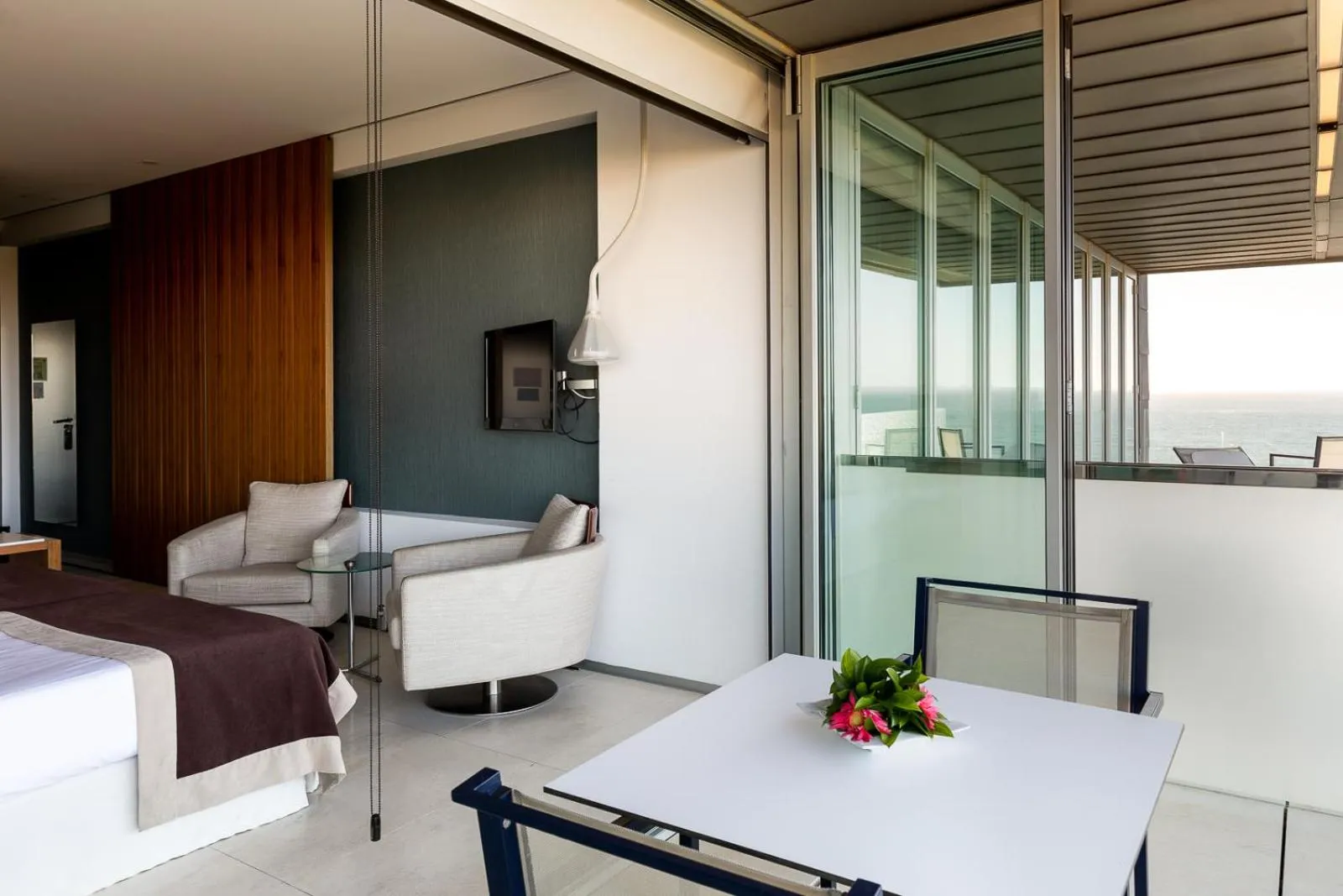 Seating area, Bed in Parador de Cádiz