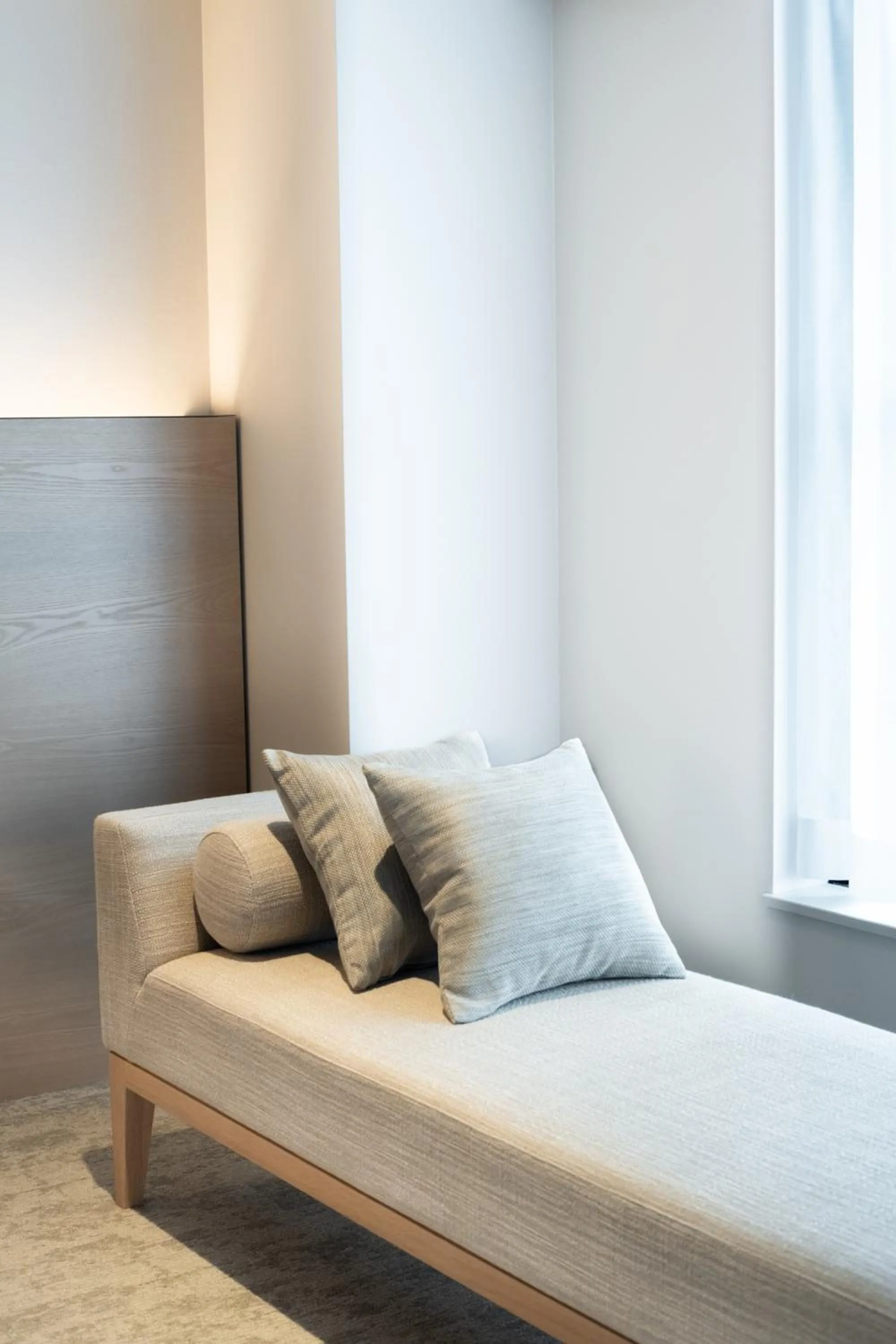 Seating area, Bed in KIORI Collection Shinmachi