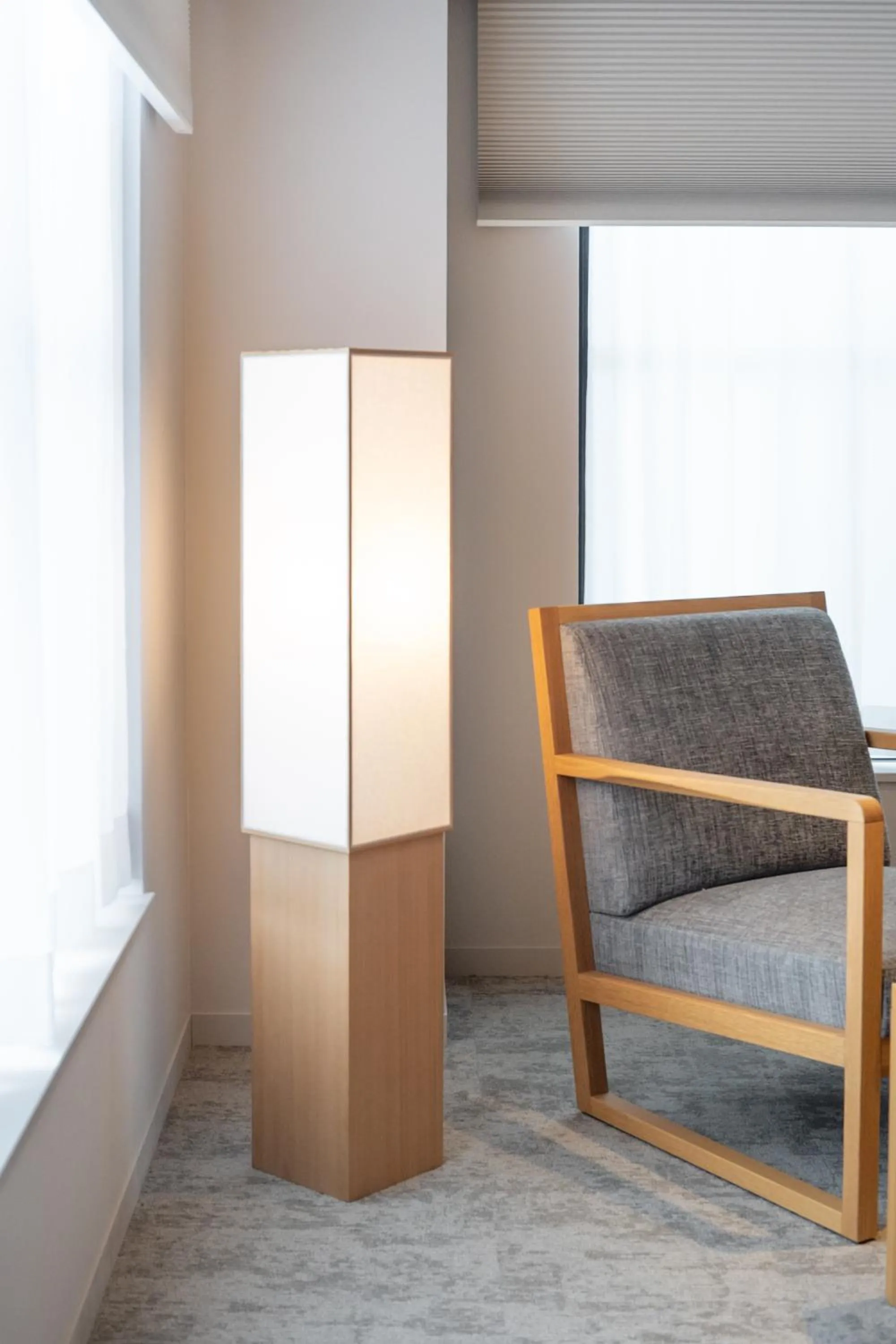 Seating area in KIORI Collection Shinmachi