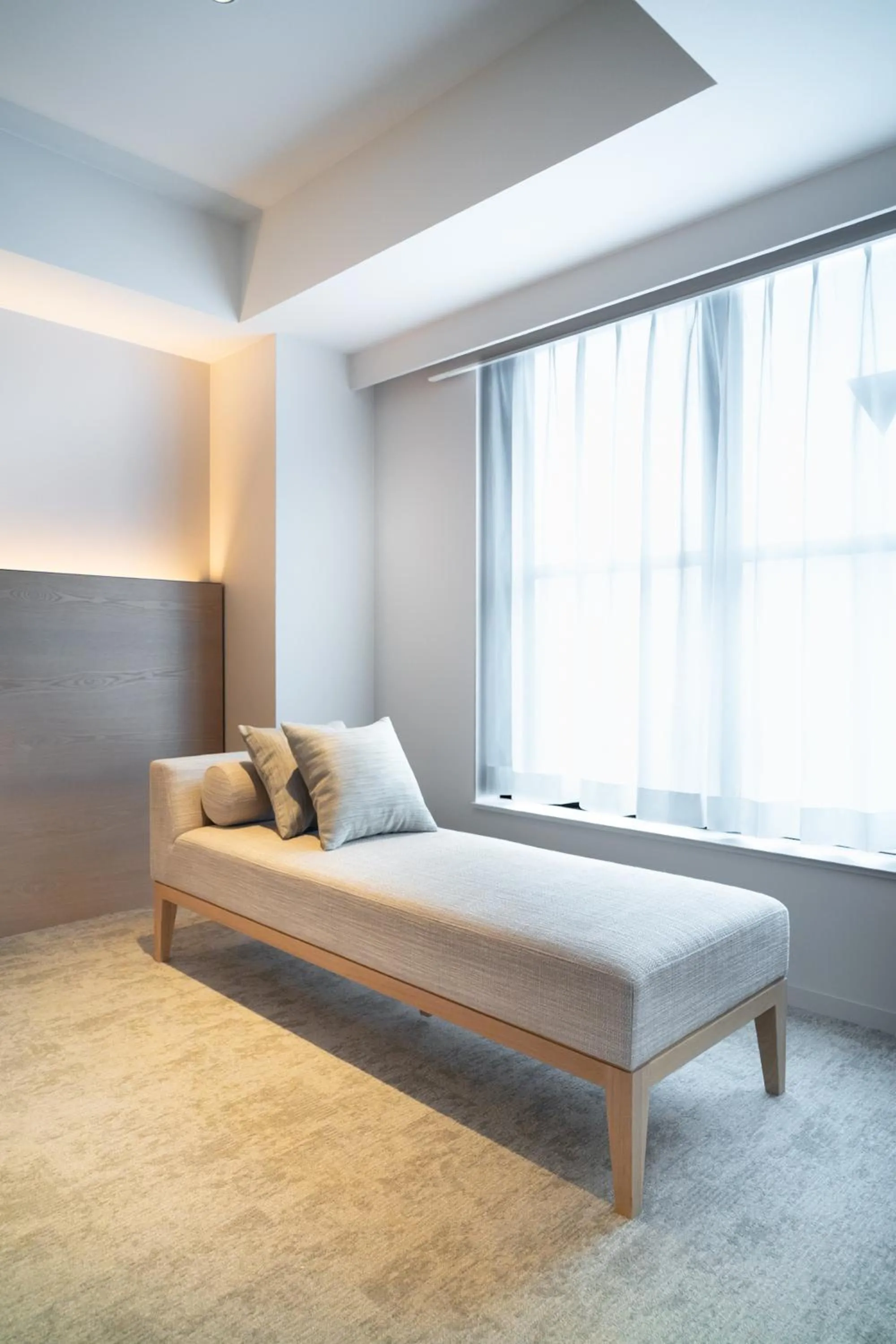 Seating area, Bed in KIORI Collection Shinmachi