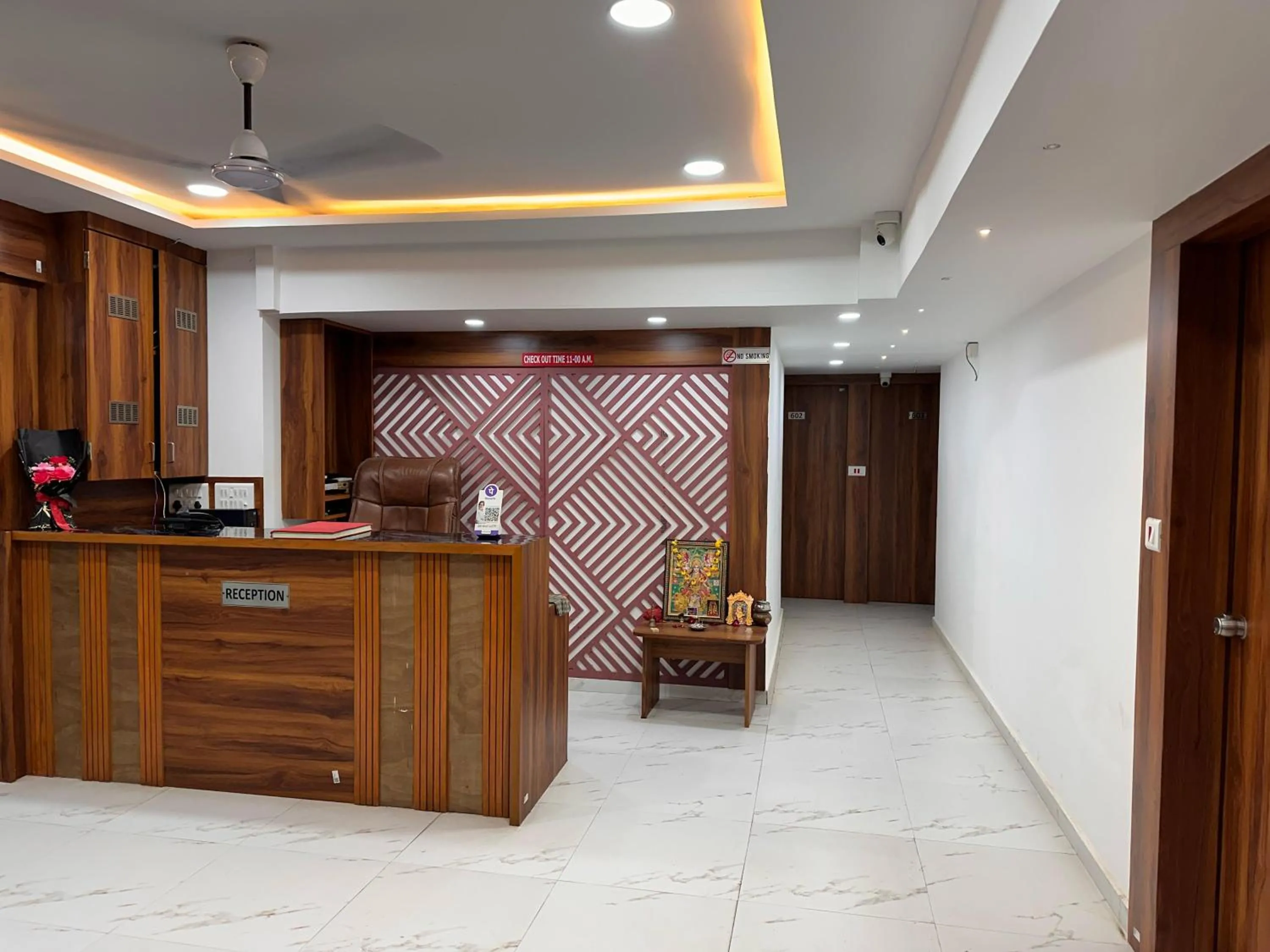 Lobby or reception in Hotel Haveli