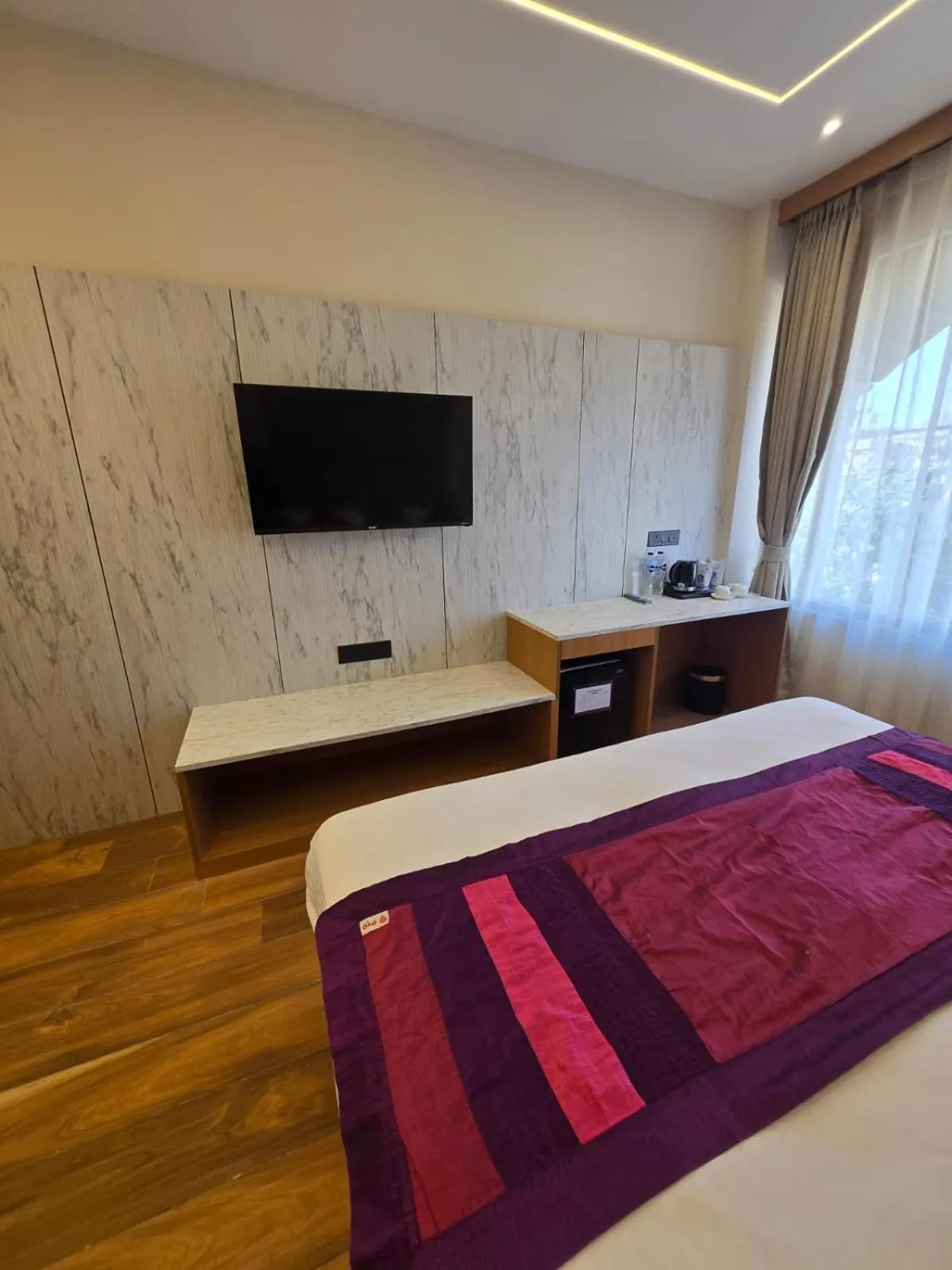 Bed in Hotel Rivera Palace