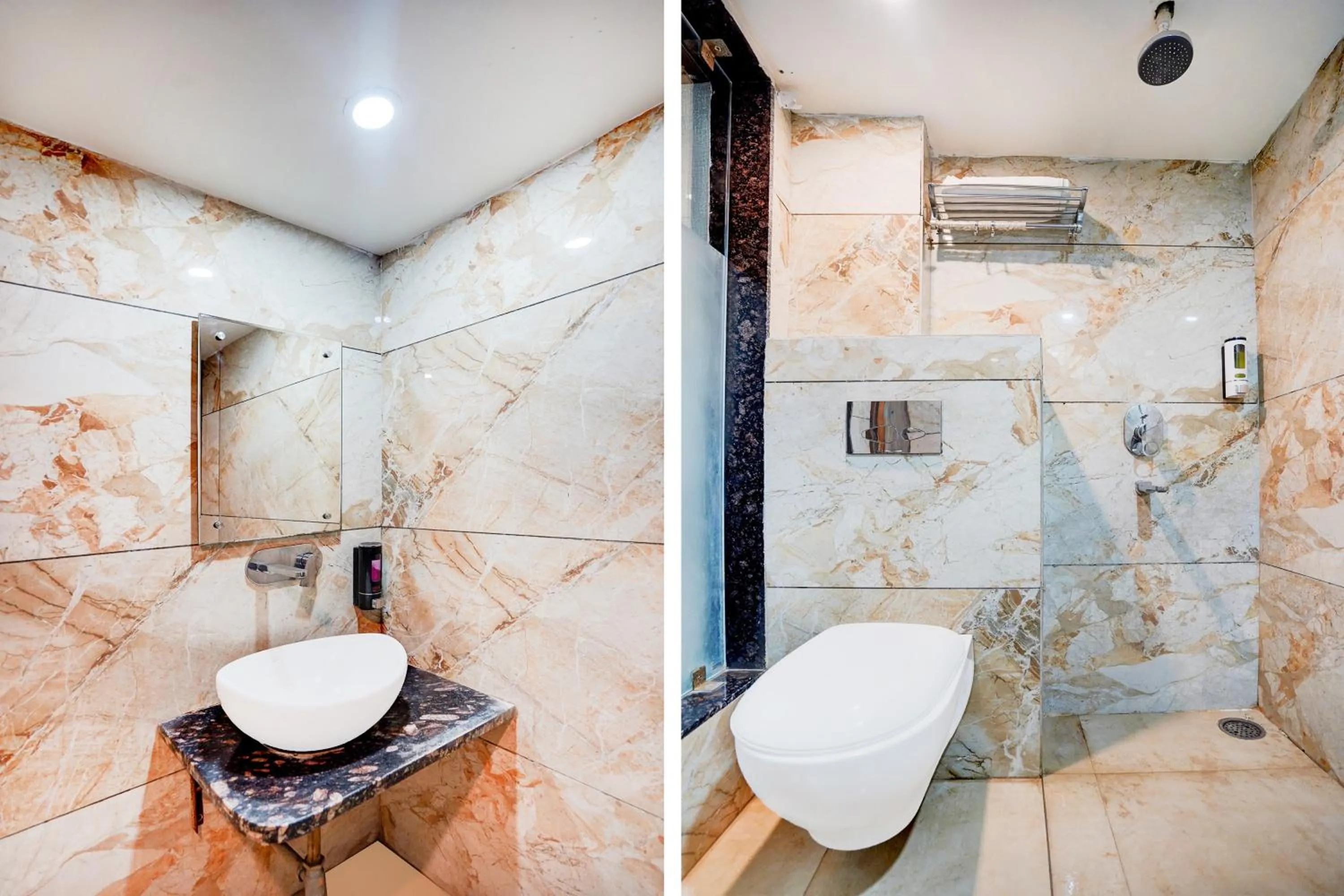 Bathroom in Townhouse Prayagraj Central Bus Terminal Formerly Hotel Four View