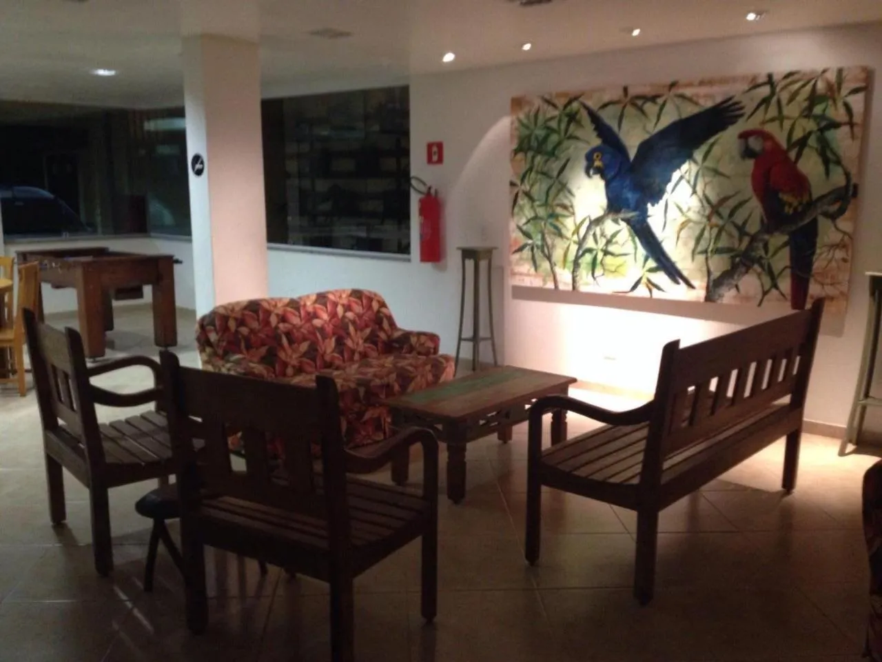 Living room in Velas Chalés