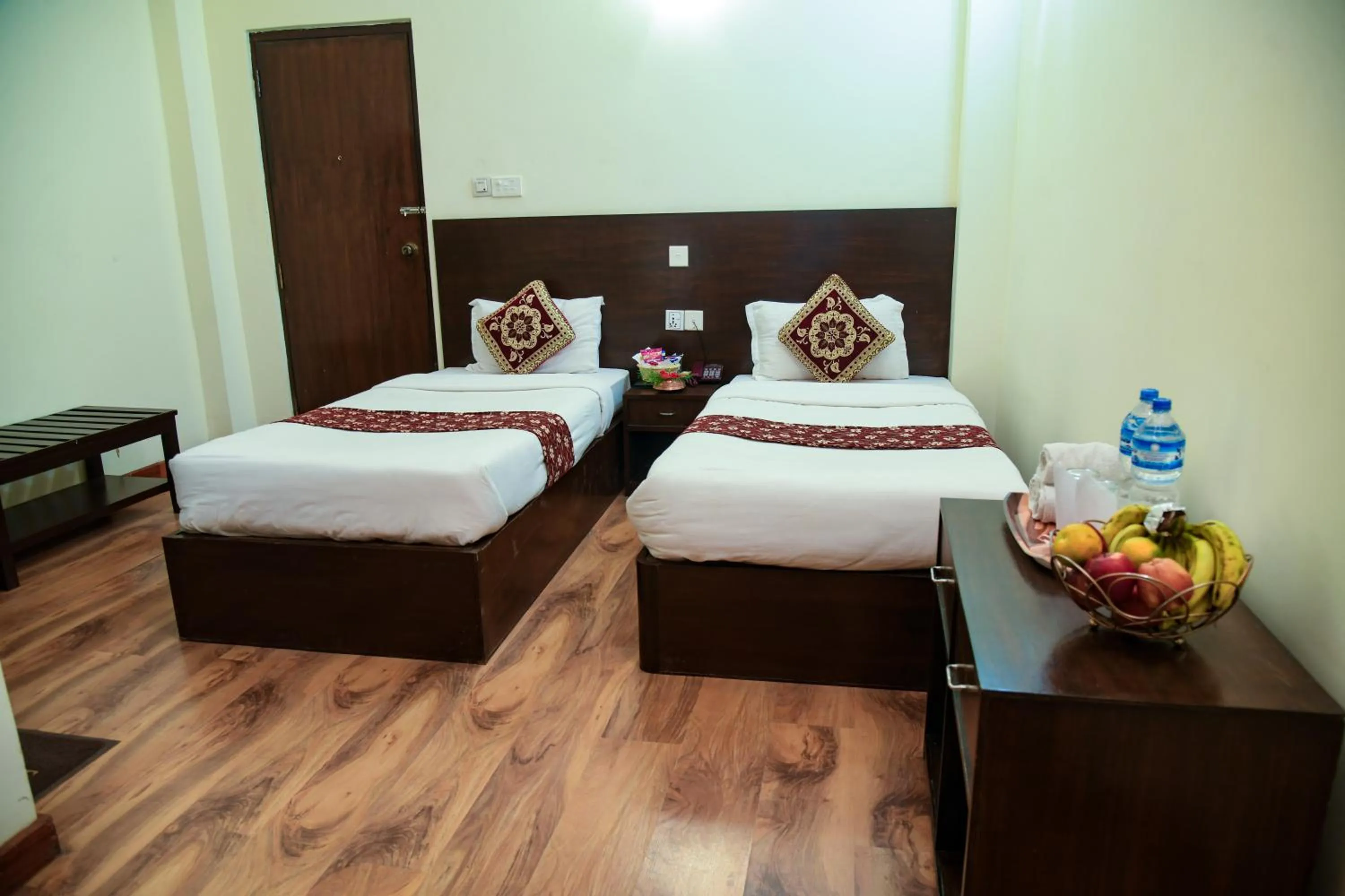 Bed in Lumbini Zambala Hotel