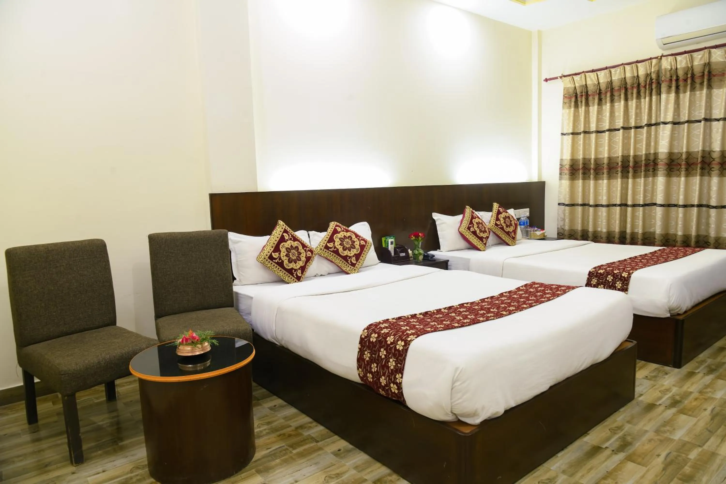 Bed in Lumbini Zambala Hotel