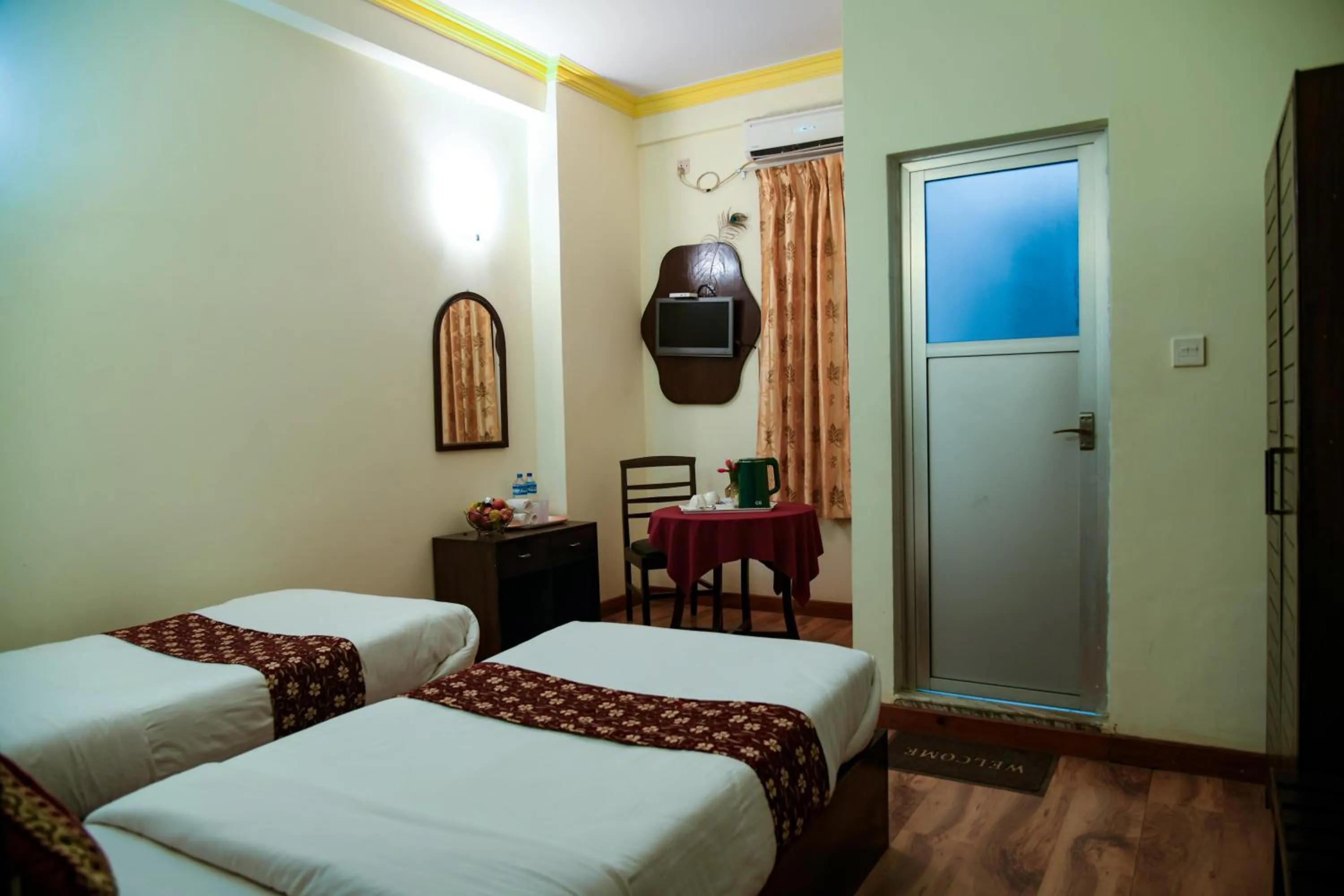 Bed in Lumbini Zambala Hotel