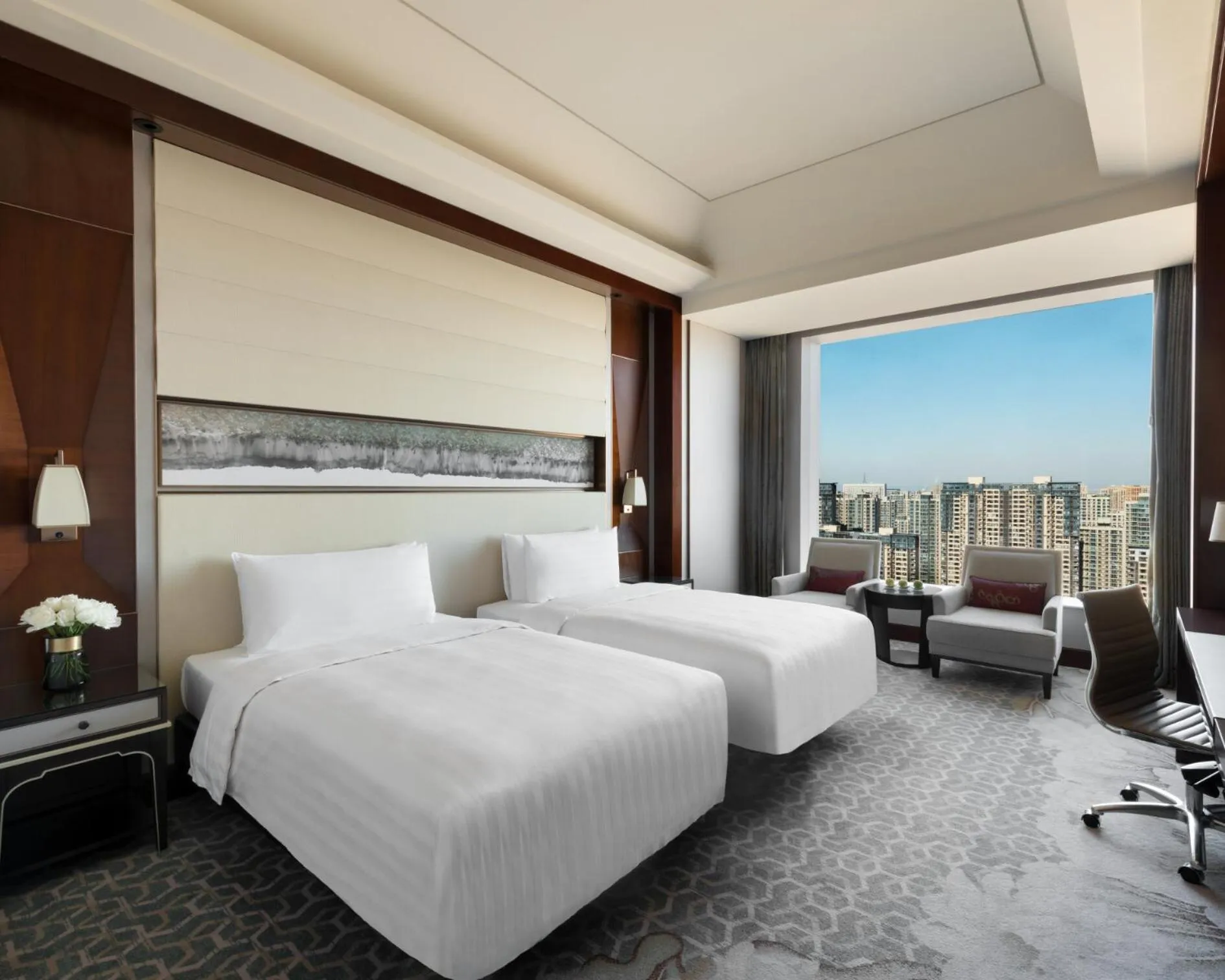 Bedroom, Bed in Shangri-La Tangshan