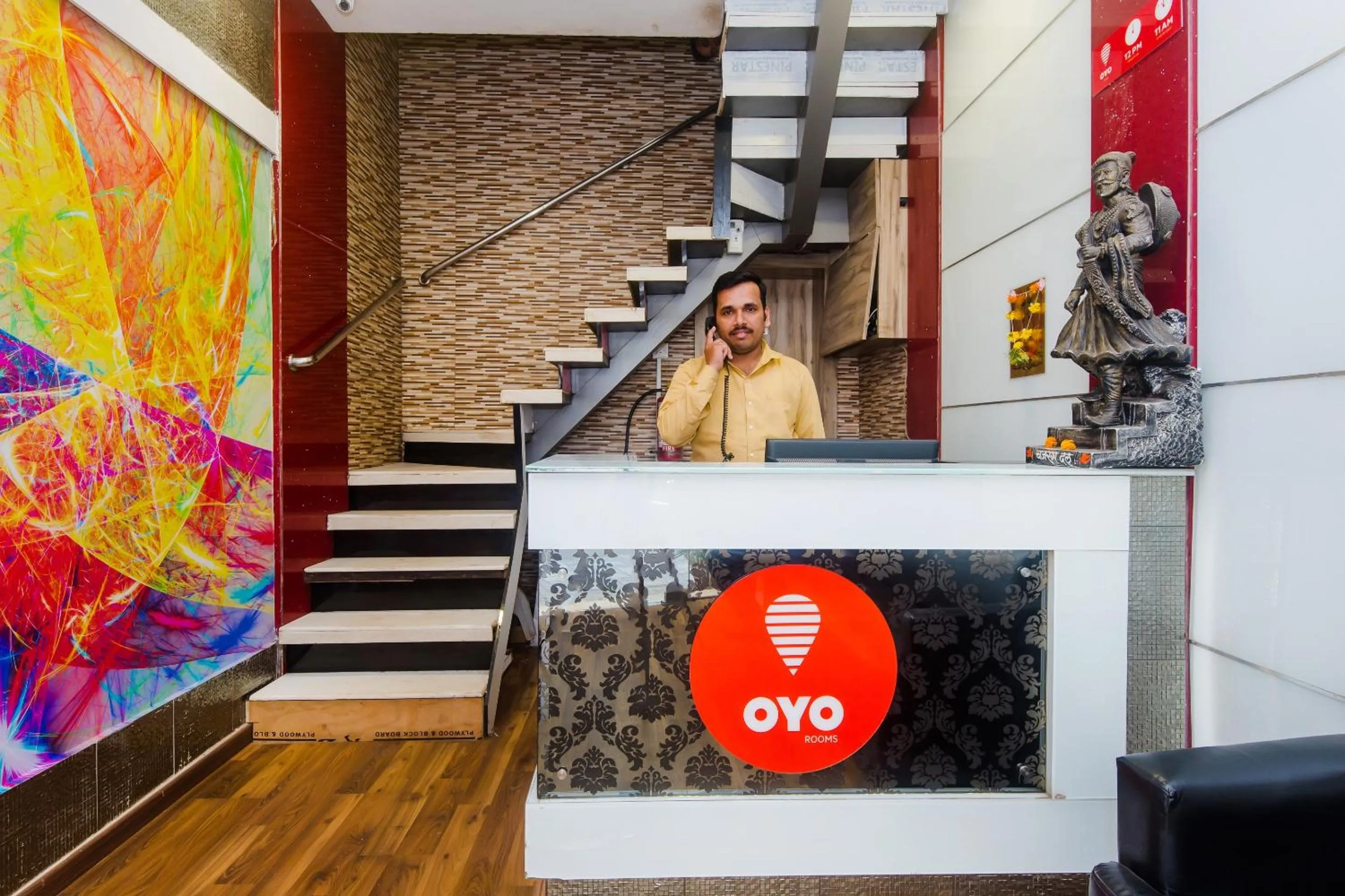 Lobby or reception in Hotel O Blue Pearl Residency Near Chhatrapati Shivaji International Airport