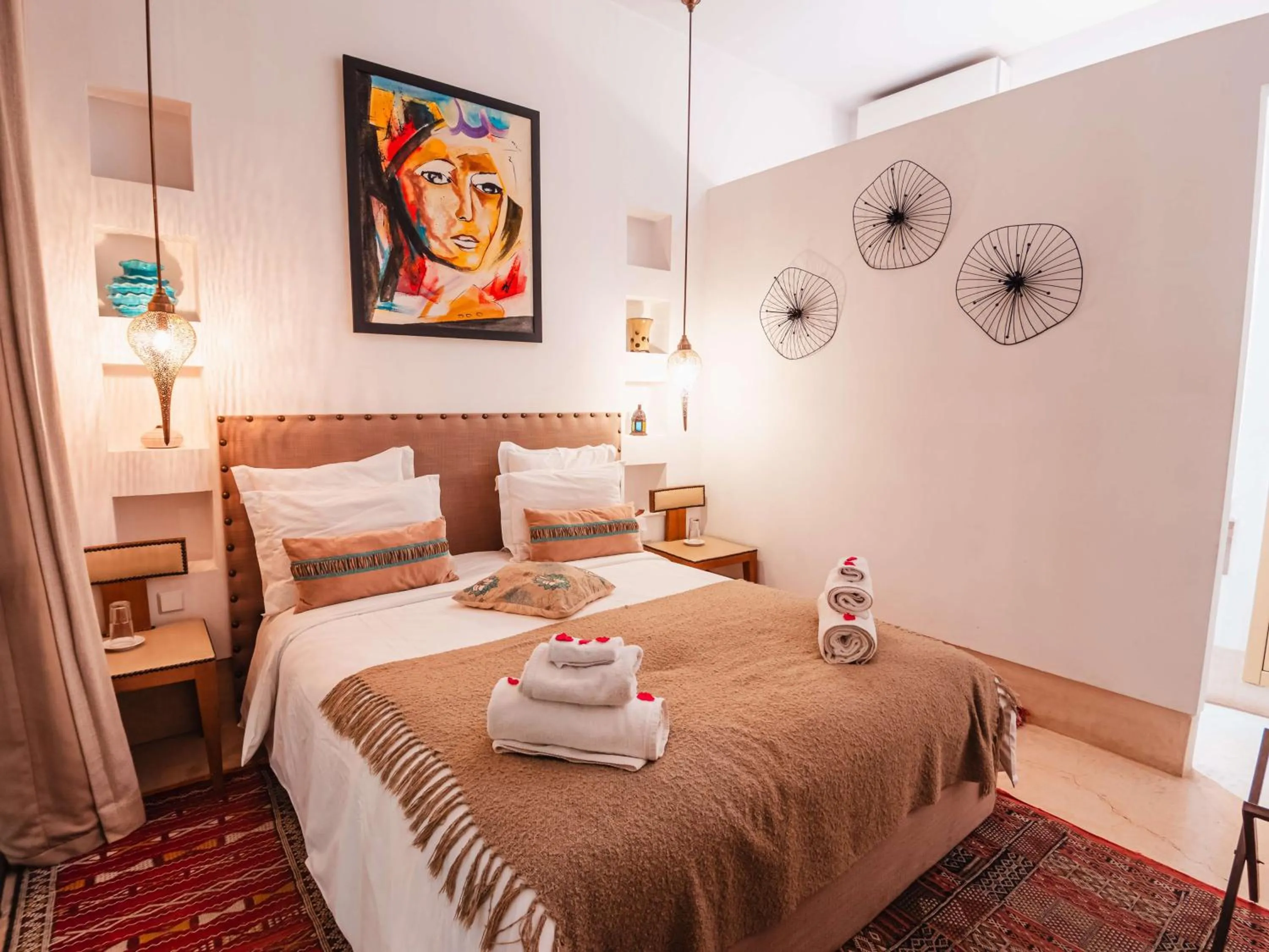 Bed in Riad la Source du Desert