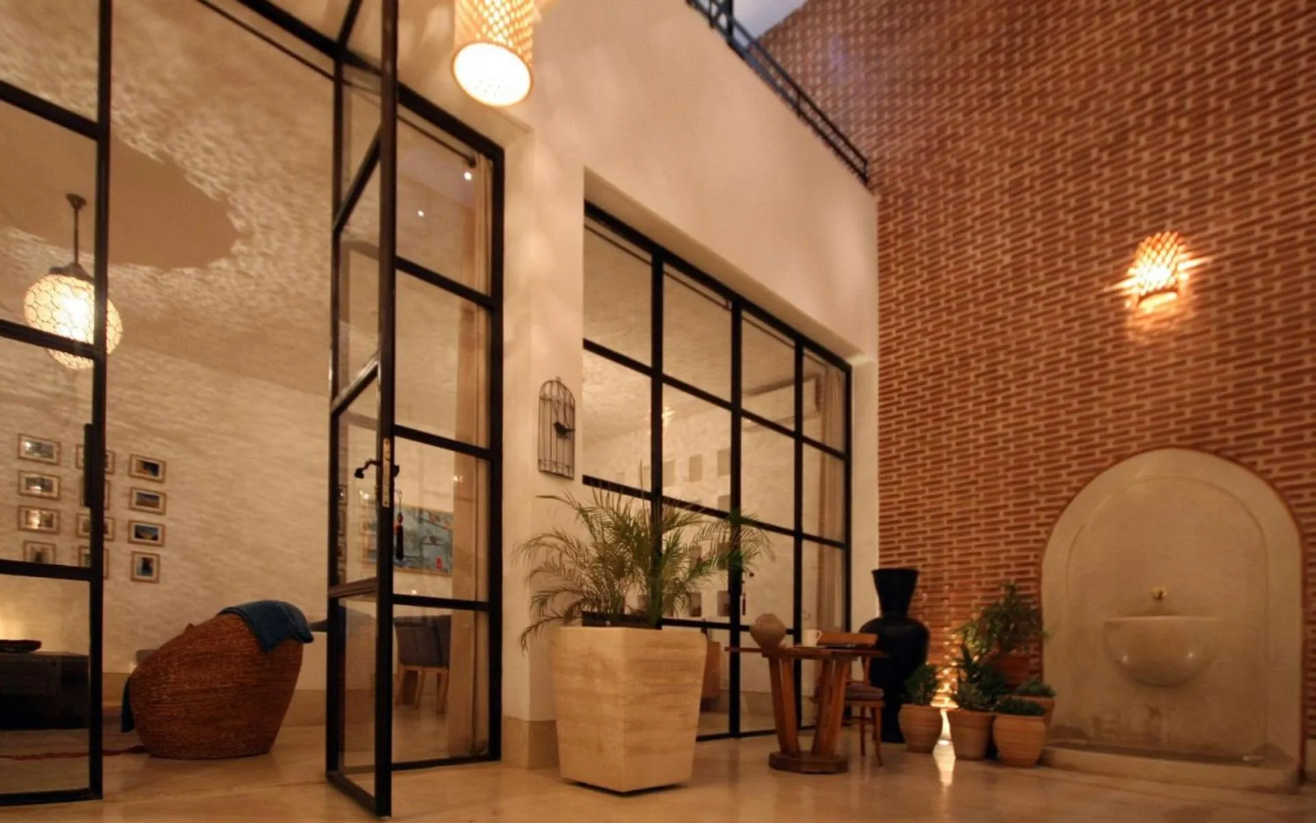 Lobby or reception in Riad la Source du Desert