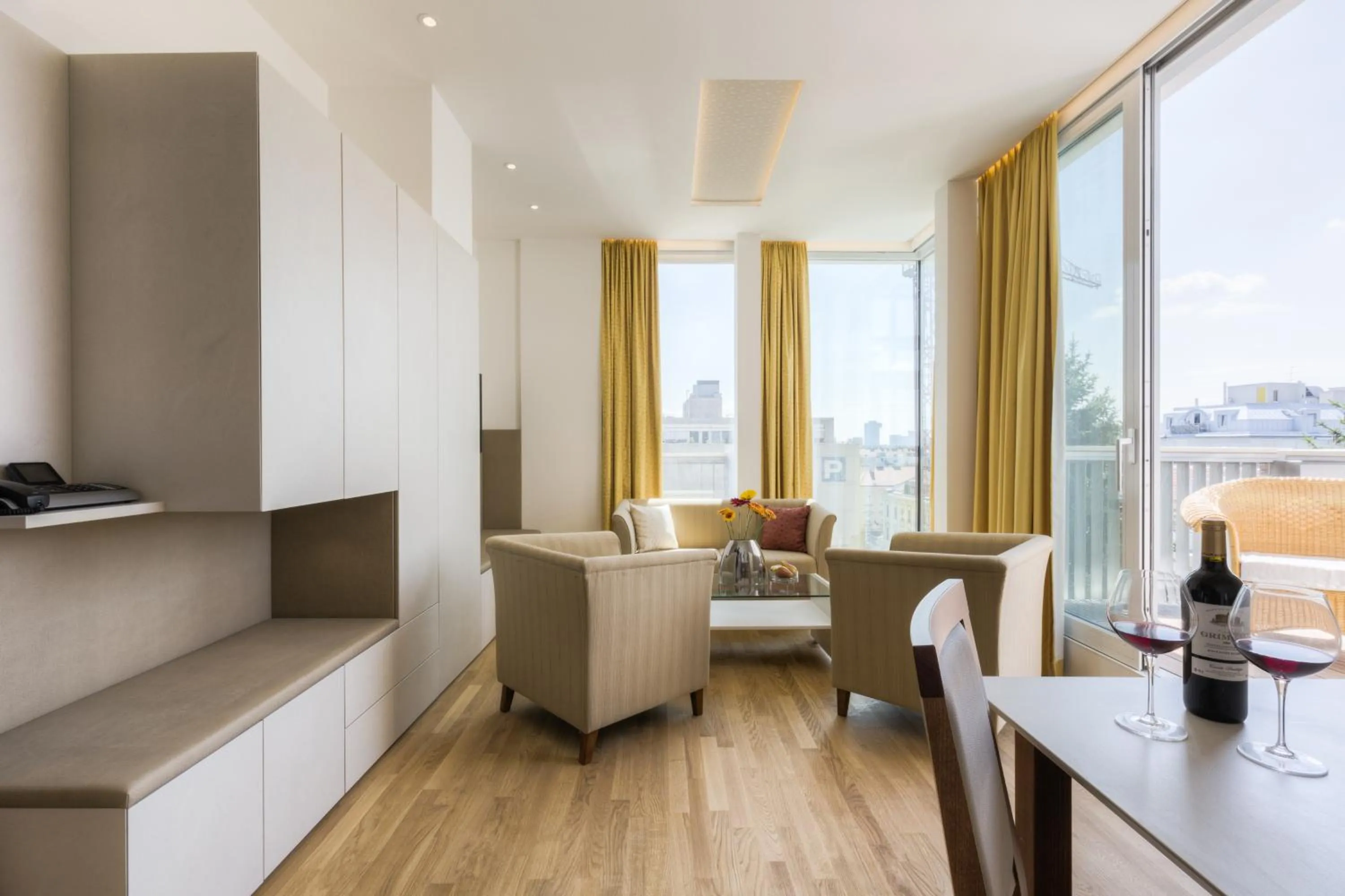 Living room in Vienna Grand Apartments DANUBE