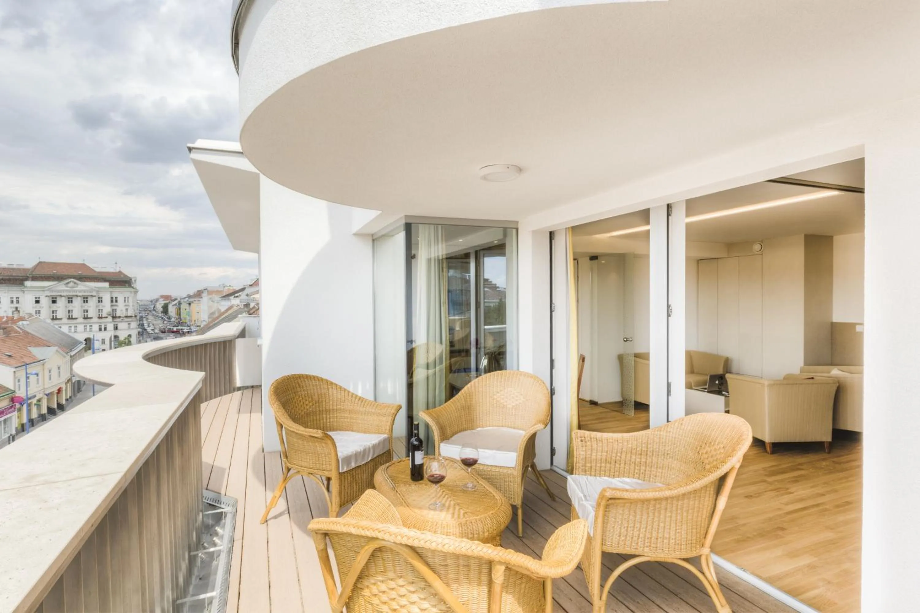 Balcony/Terrace in Vienna Grand Apartments DANUBE