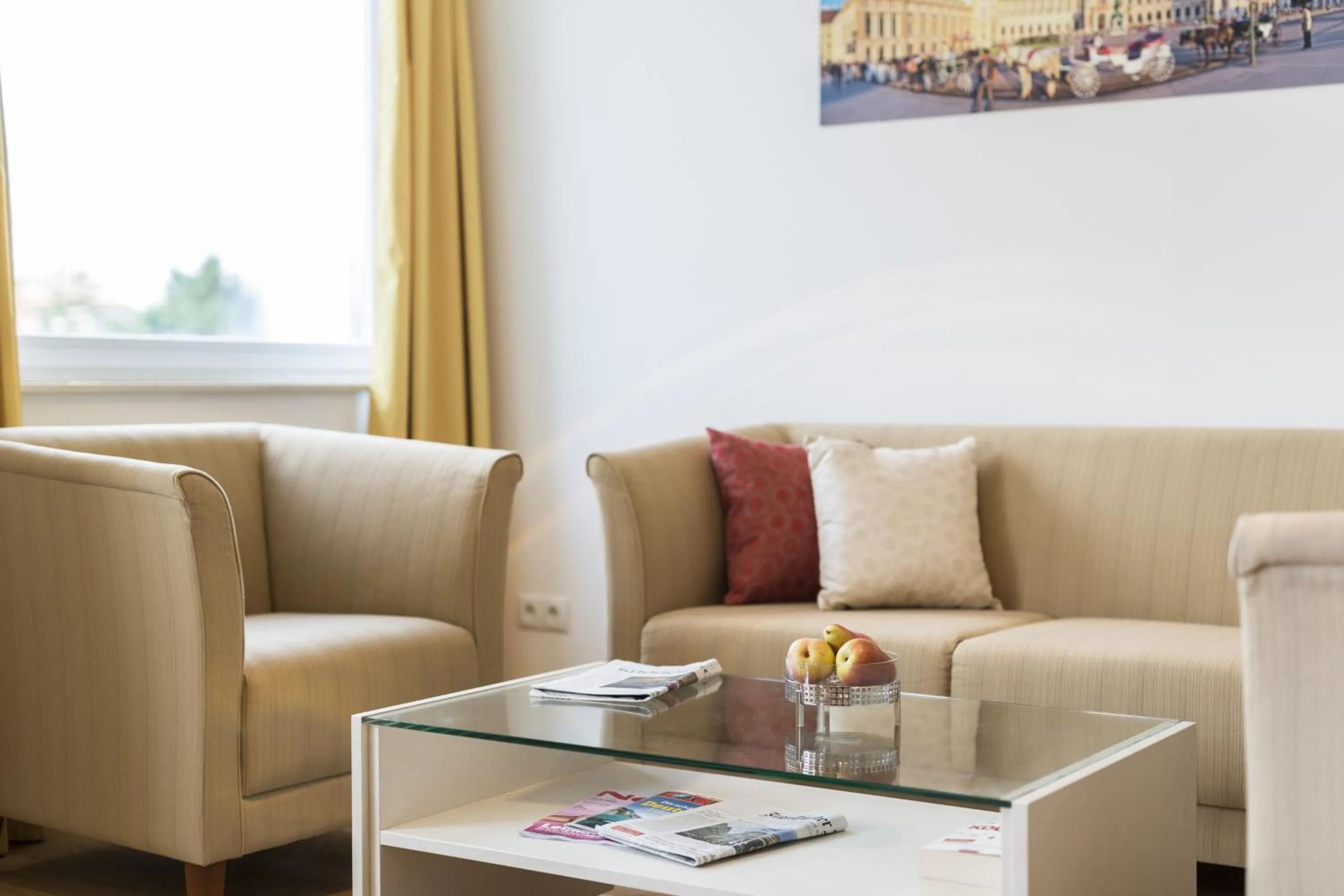 Living room in Vienna Grand Apartments DANUBE