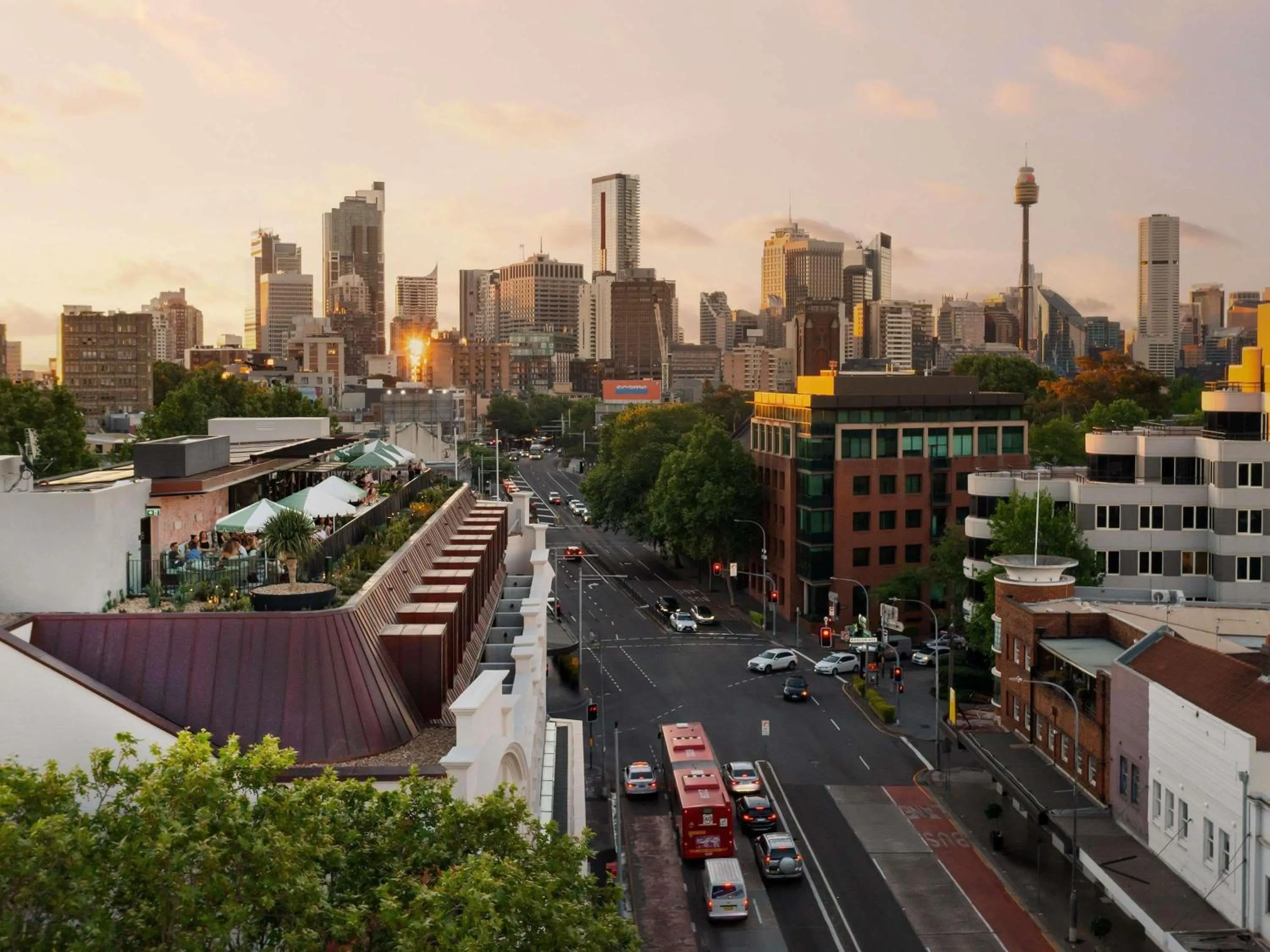 Property building in 25hours Hotel Sydney The Olympia