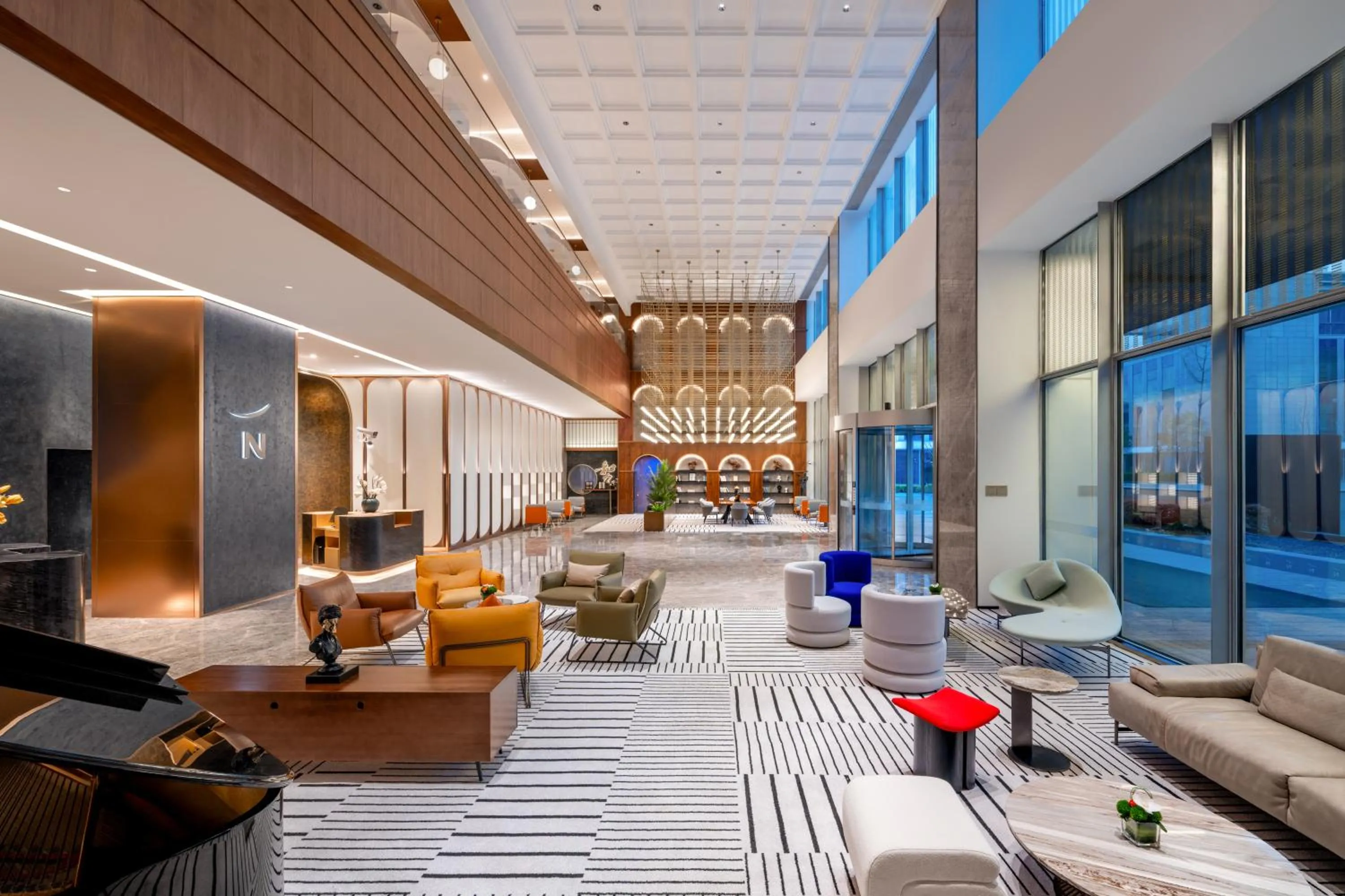 Lobby or reception in Novotel Shanghai Baoshan Jiusi