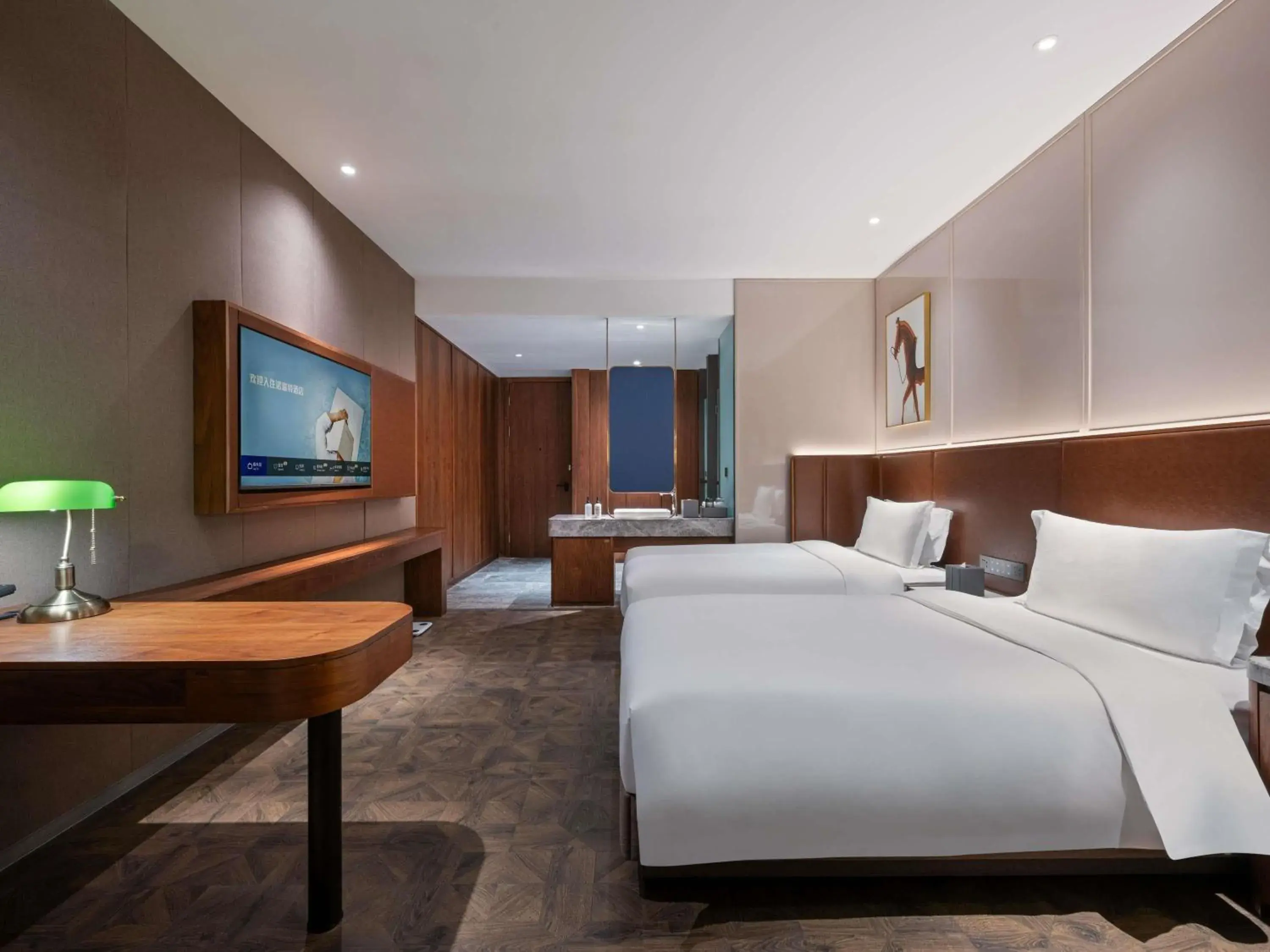 Deluxe Twin Room in Novotel Shanghai Baoshan Jiusi Deluxe Twin Room in Novotel Shanghai Baoshan Jiusi