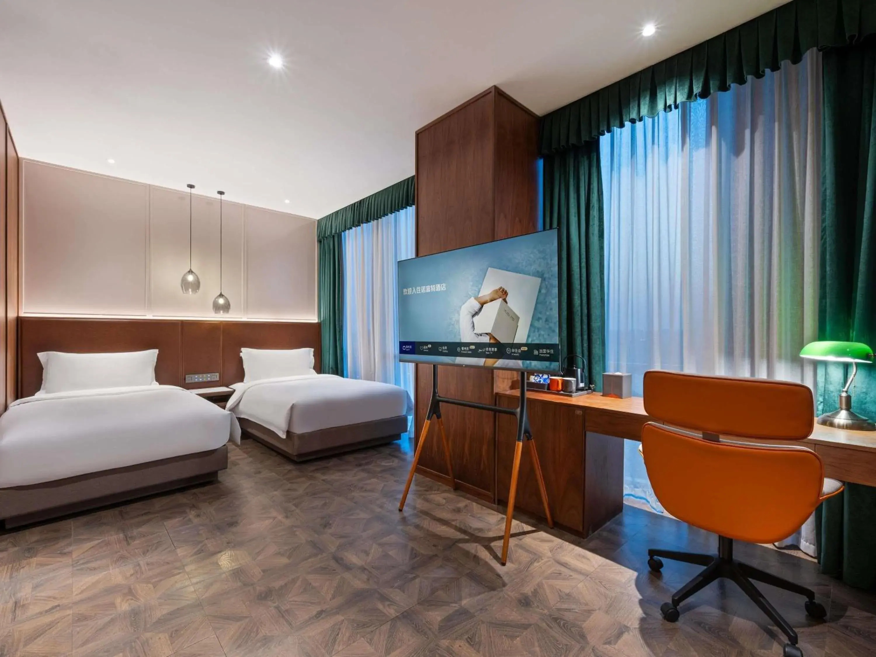 Superior Twin Room in Novotel Shanghai Baoshan Jiusi Superior Twin Room in Novotel Shanghai Baoshan Jiusi